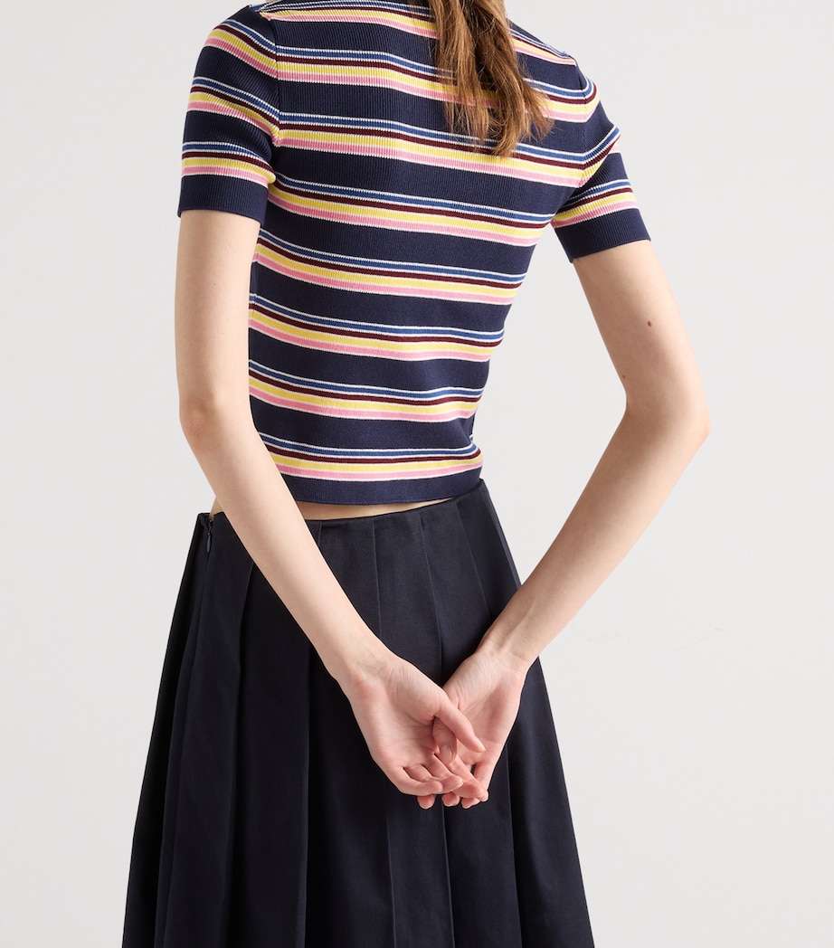 Cotton Stripe Sweater F0008 Image 5