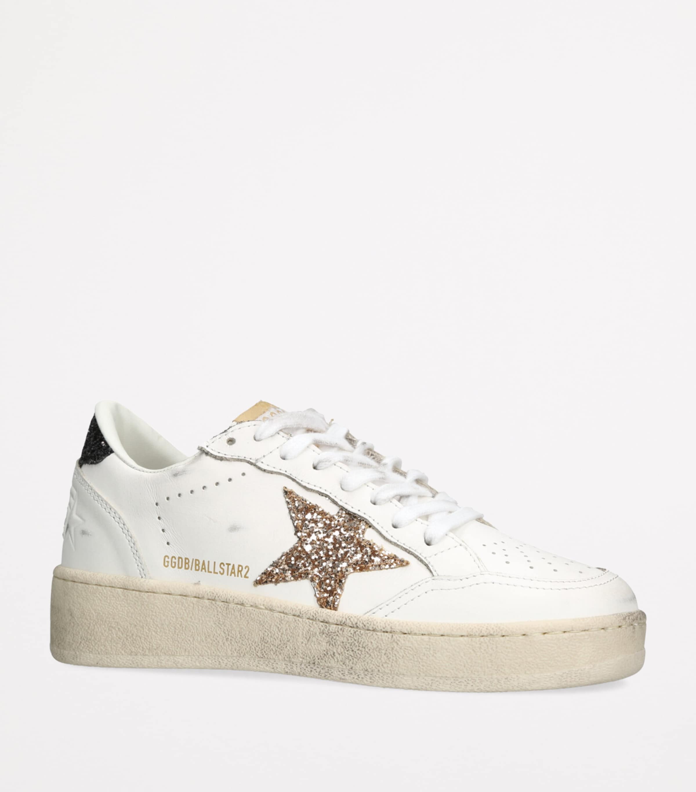 Leather Ball Star Low-Top Sneakers WHITE/COMB Image 3