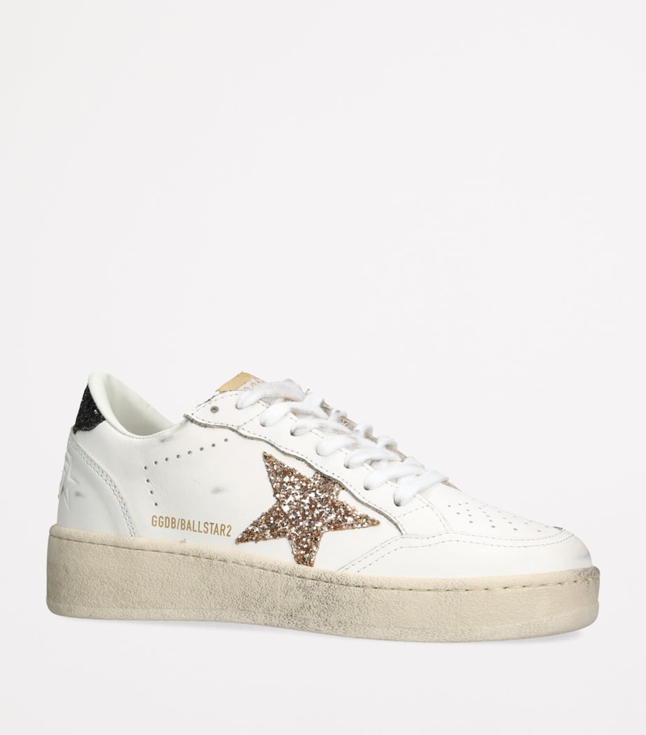 Leather Ball Star Low-Top Sneakers WHITE/COMB Image 3