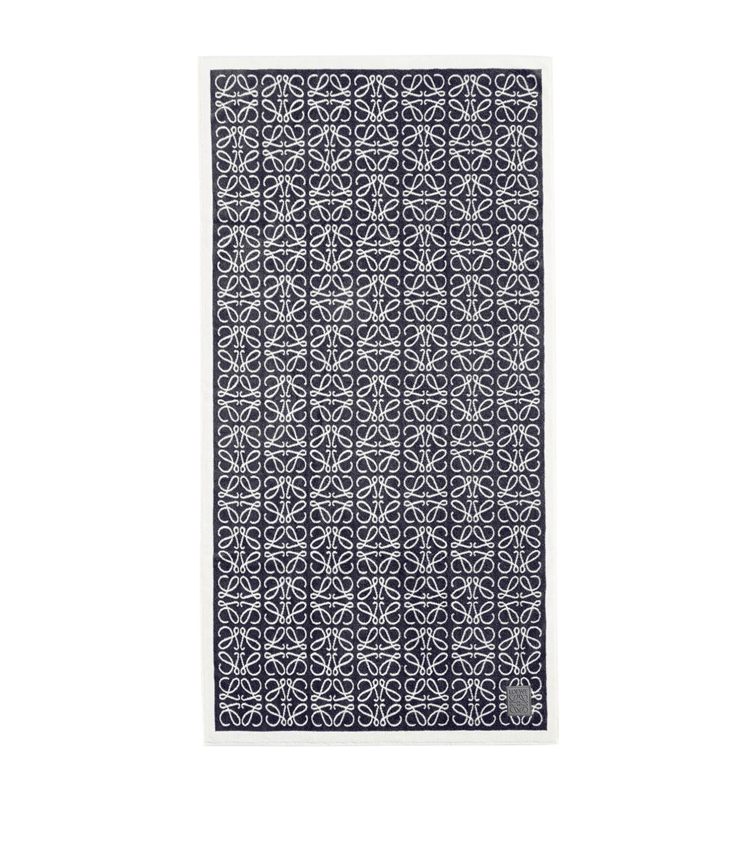 Anagram Towel (95cm x 170cm) NAVY BLUE Image 3