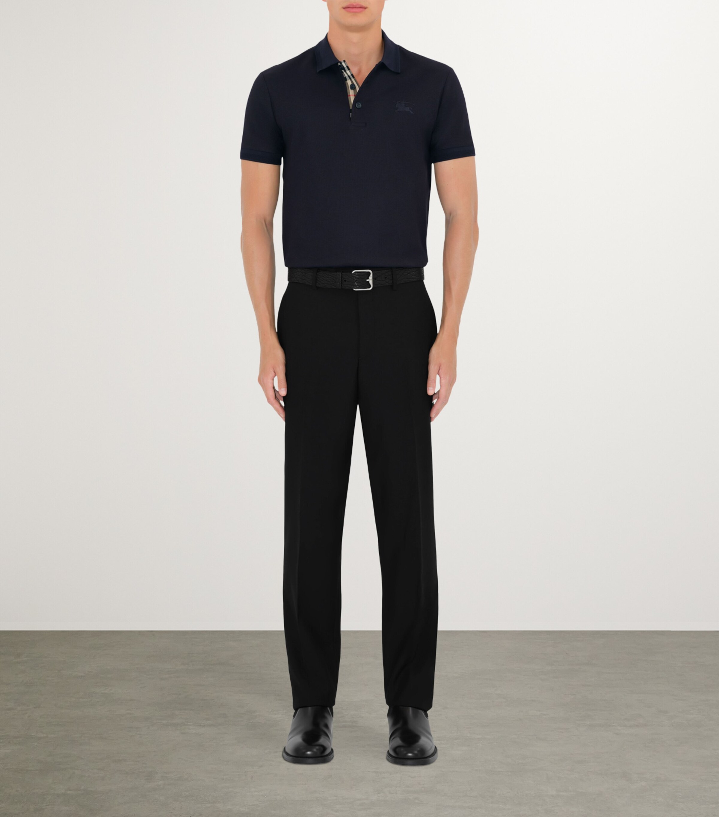 Cotton EKD Polo Shirt COAL BLUE Image 2