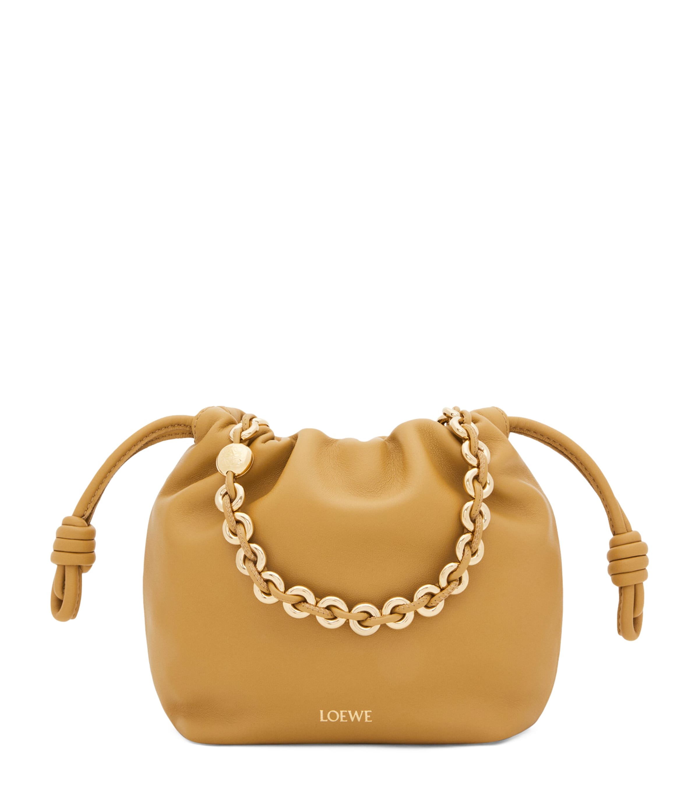 Loewe Flamenco Purse Bag In Mellow Nappa Lambskin In Brown