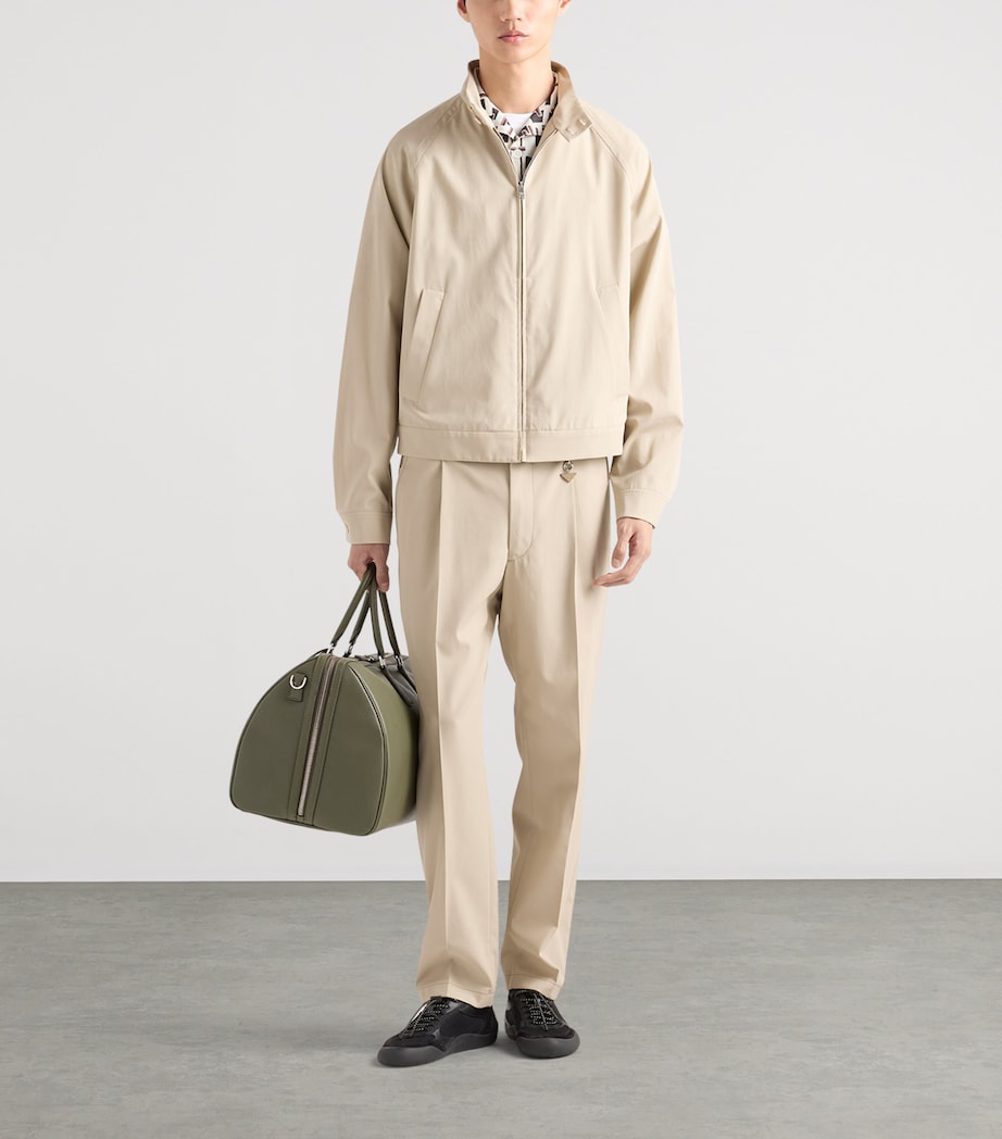 Prada Mens Cotton-Silk Printed Bowling Shirt Image 2