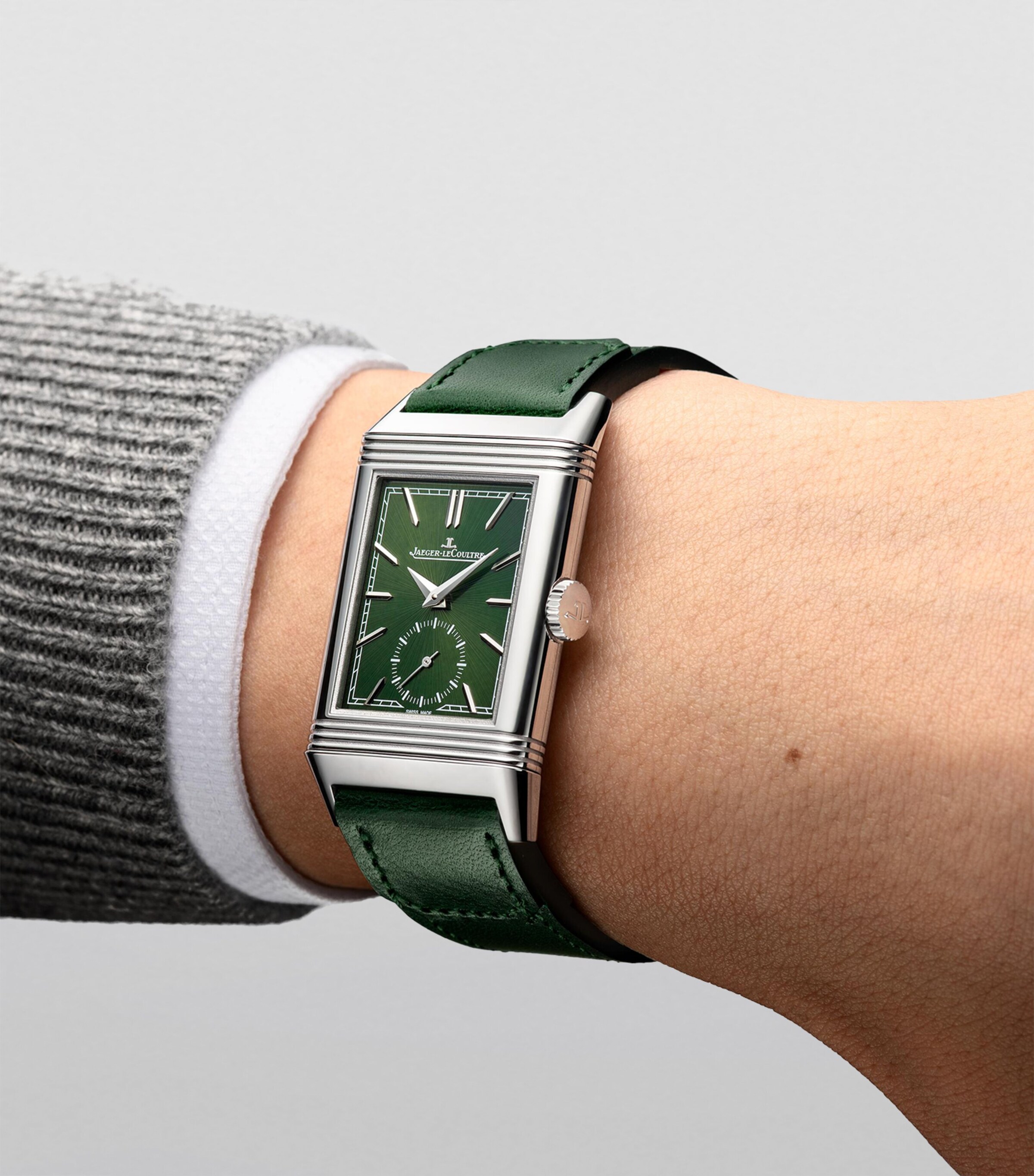 Stainless Steel Reverso Tribute Small Seconds Watch 27.4mm STAINLESS STEEL Image 2