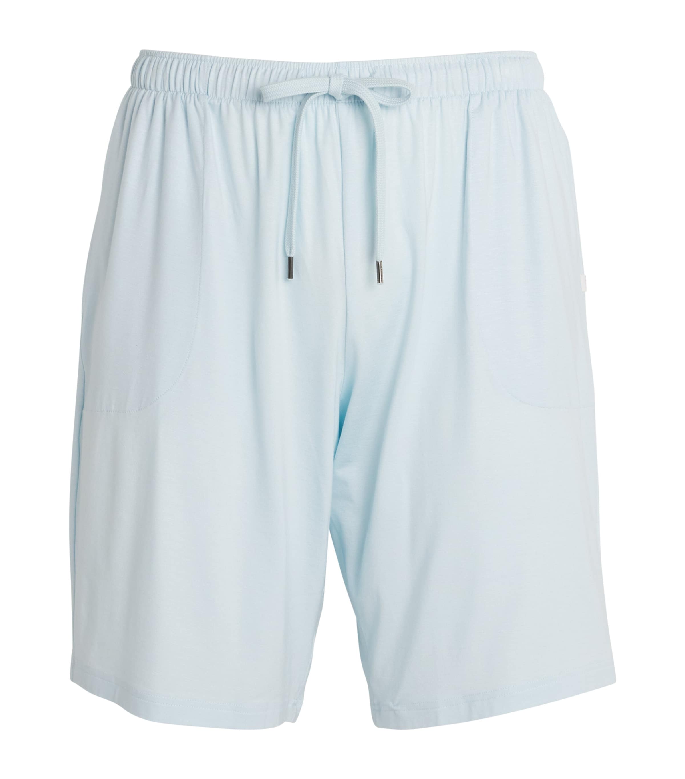 Shop Derek Rose Basel Lounge Shorts In Blue