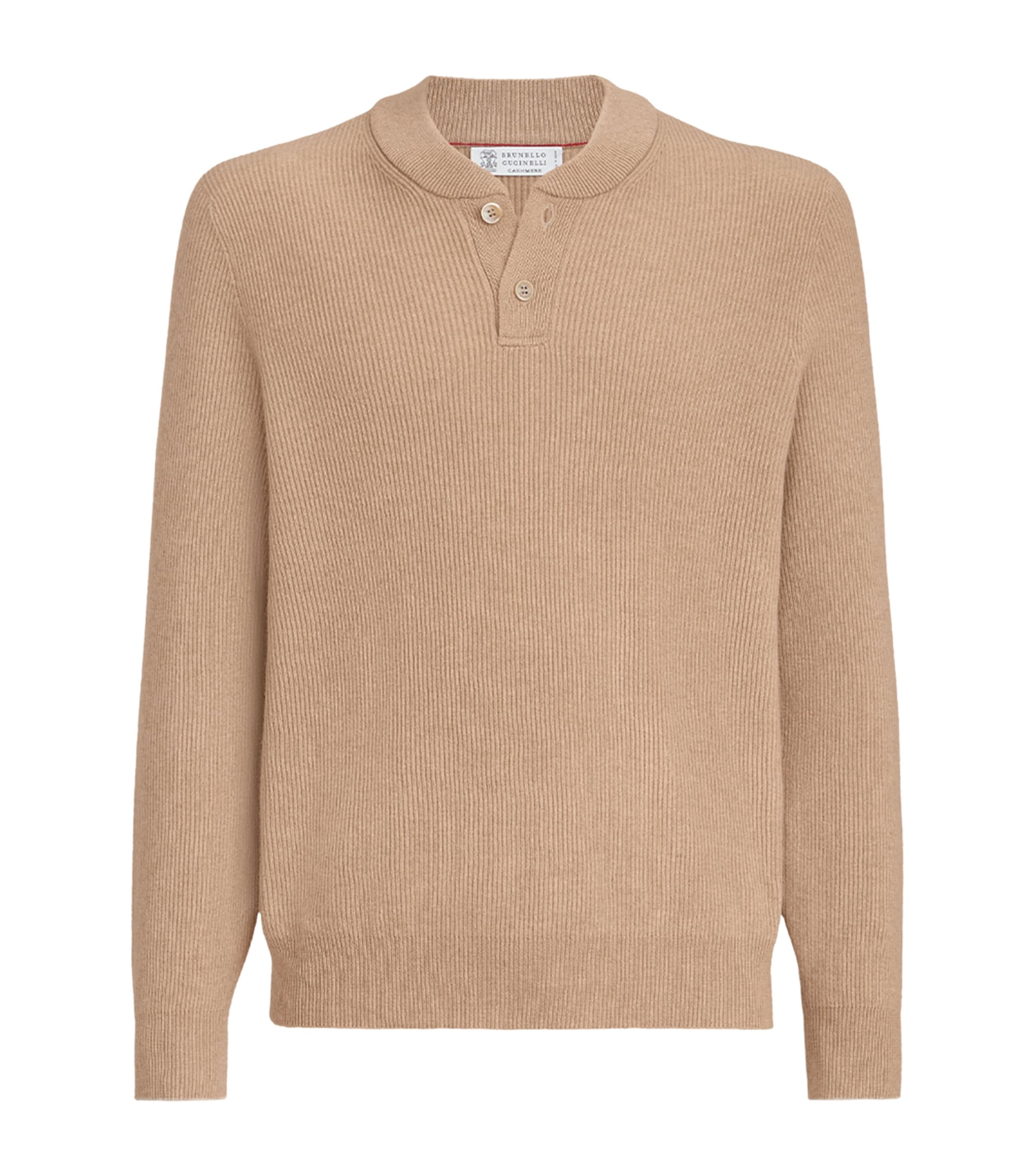 Brunello Cucinelli Mens Cashmere Button-Up Sweater Image 1