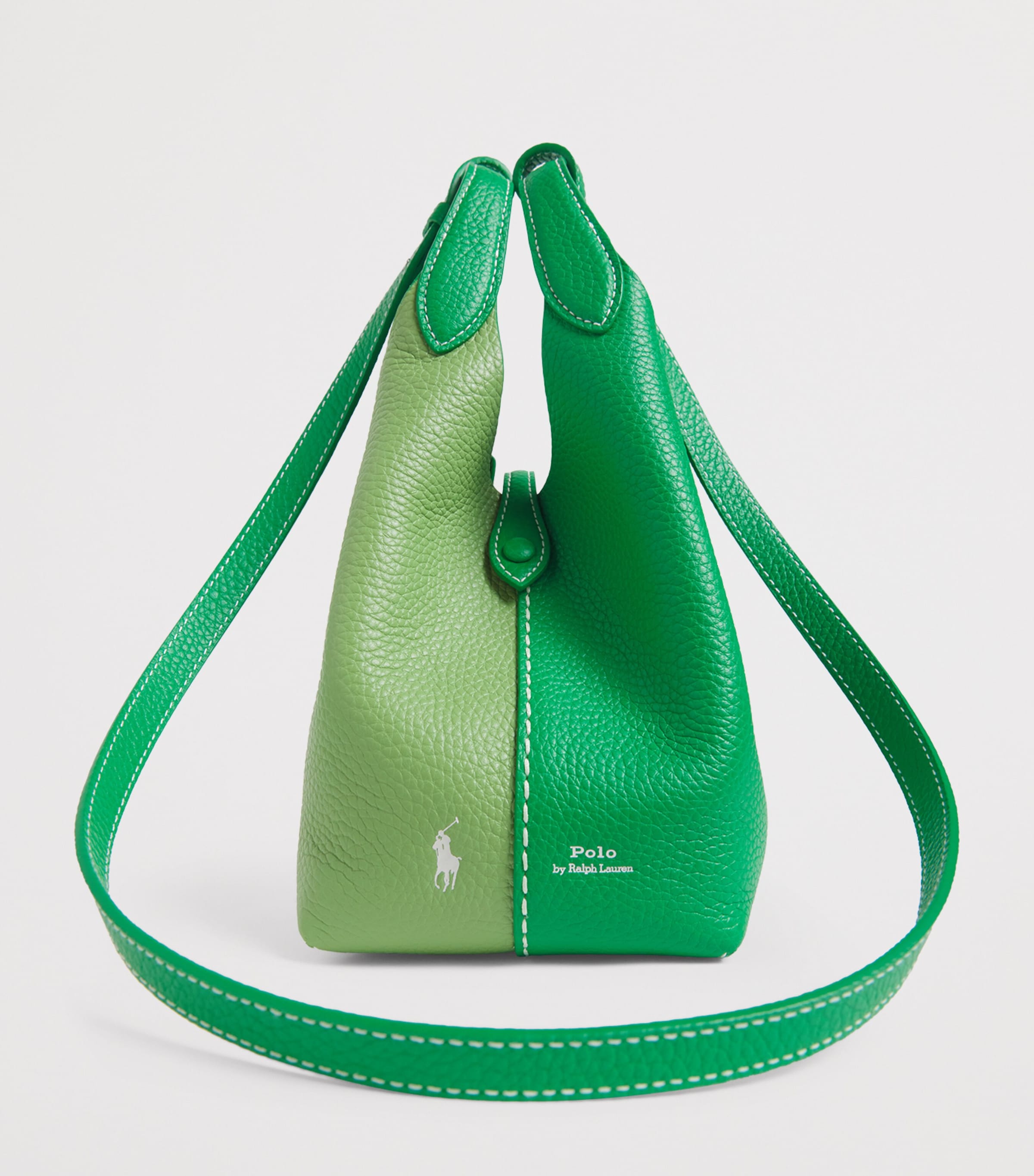 Polo Ralph Lauren Small Leather Polo Play Cross-Body Bag Parrot/parakeet Image 5