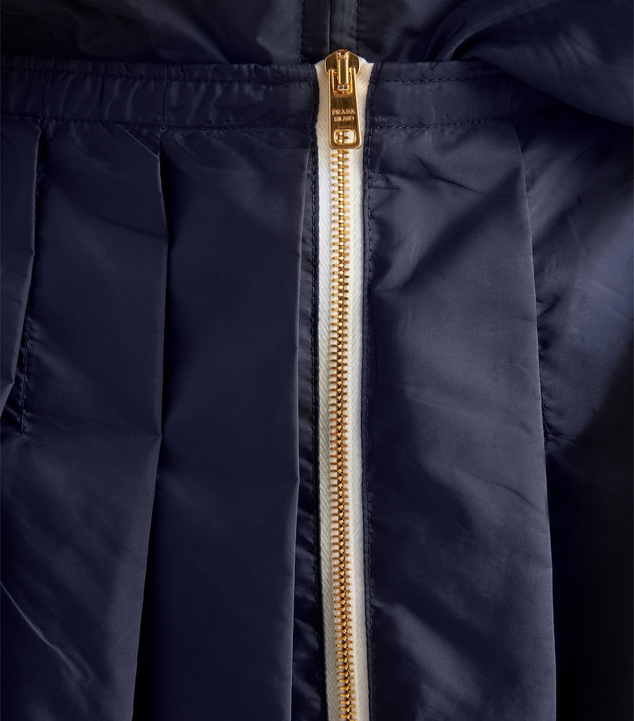 Re-Nylon Pleated Mini Skirt F0AA7 Image 3