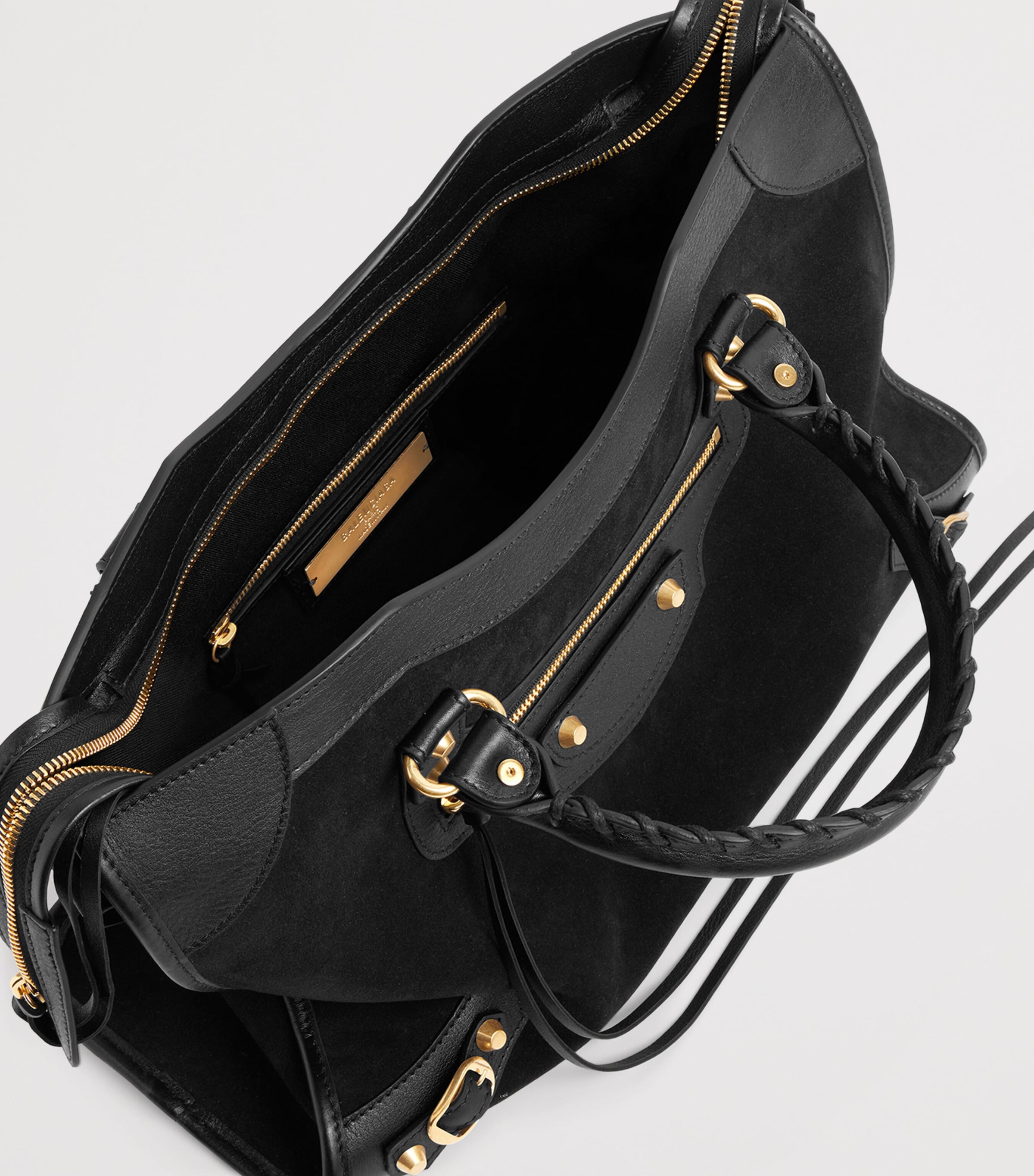 Balenciaga Medium Suede Le City Top-Handle Bag Image 7