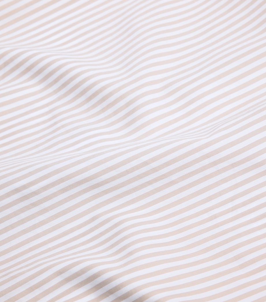 Dunhill Mens Cotton Stripe Shirt Camel Image 6