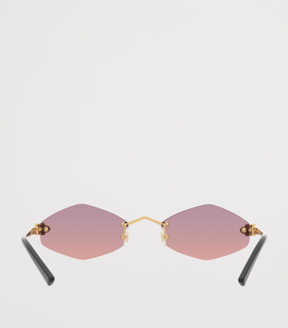 Cartier Hexagonal Sunglasses Gold Image 4