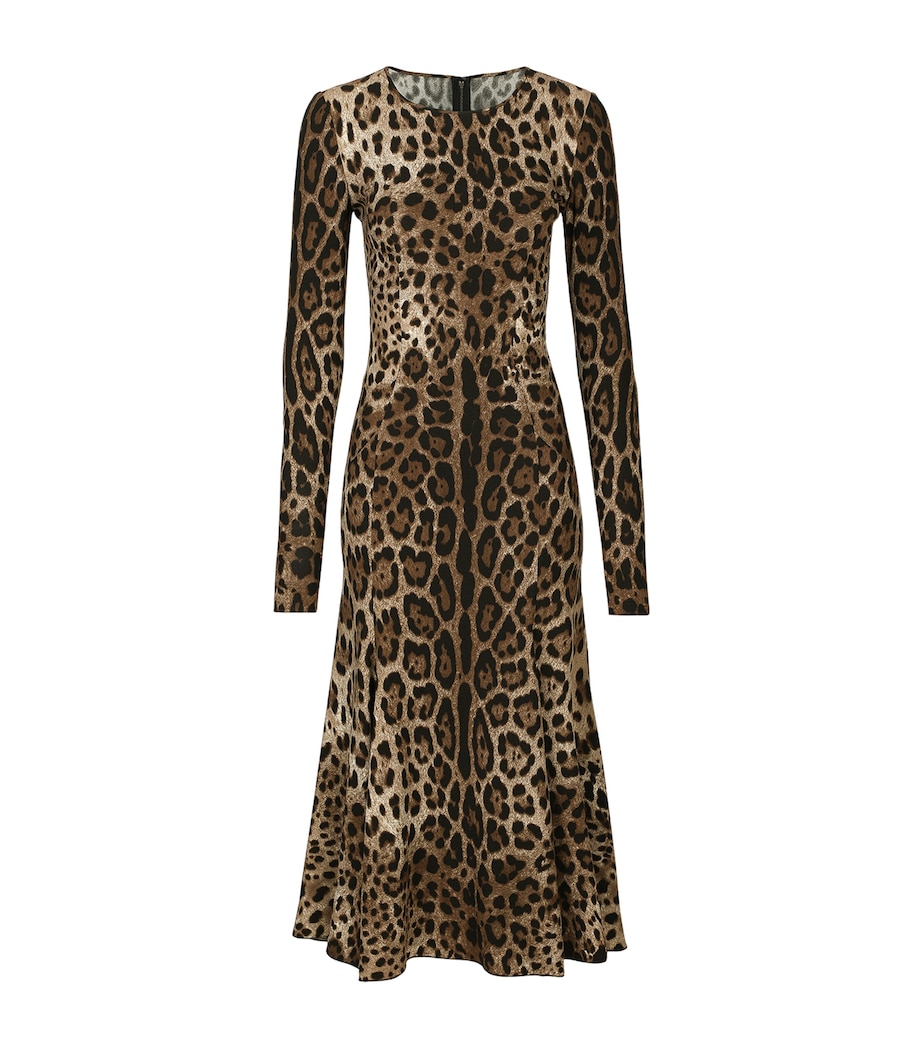 Leopard Print Midi Dress HY13M-LEO N Image 1