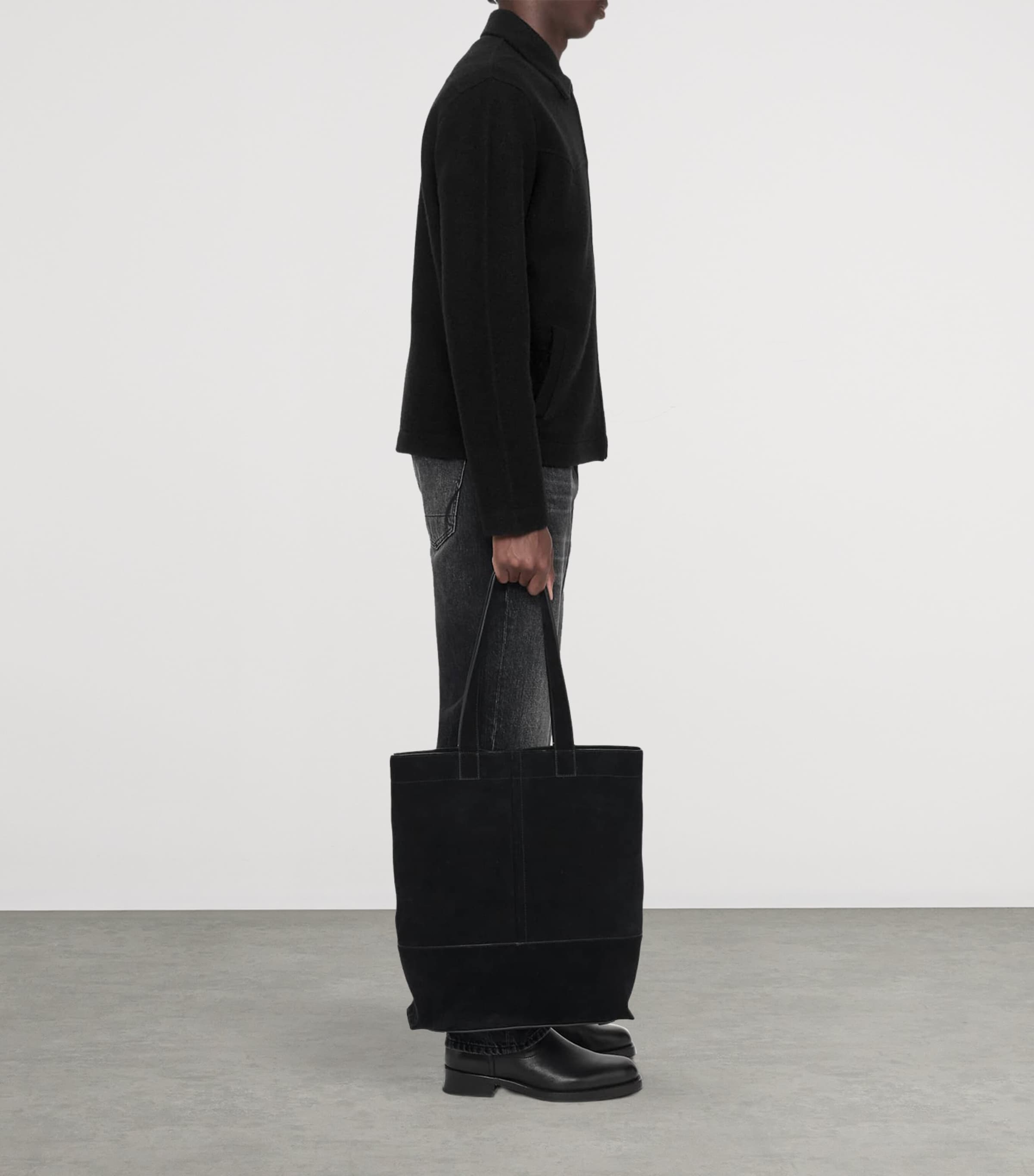 AllSaints Mens Wool Marko Jacket Black Image 6