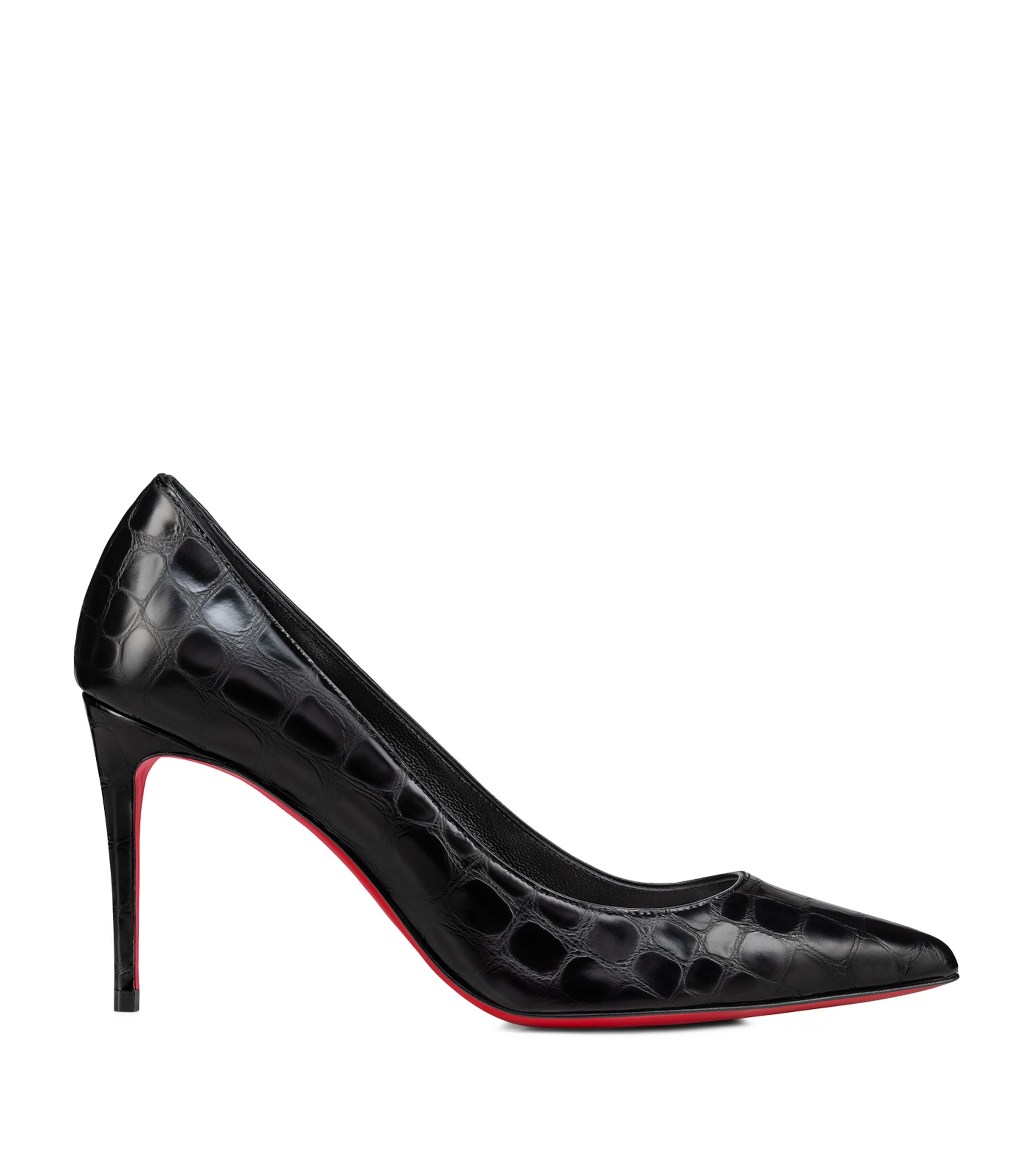 Christian Louboutin Kate Croc Embossed Leather Pumps 85 Harrods UK