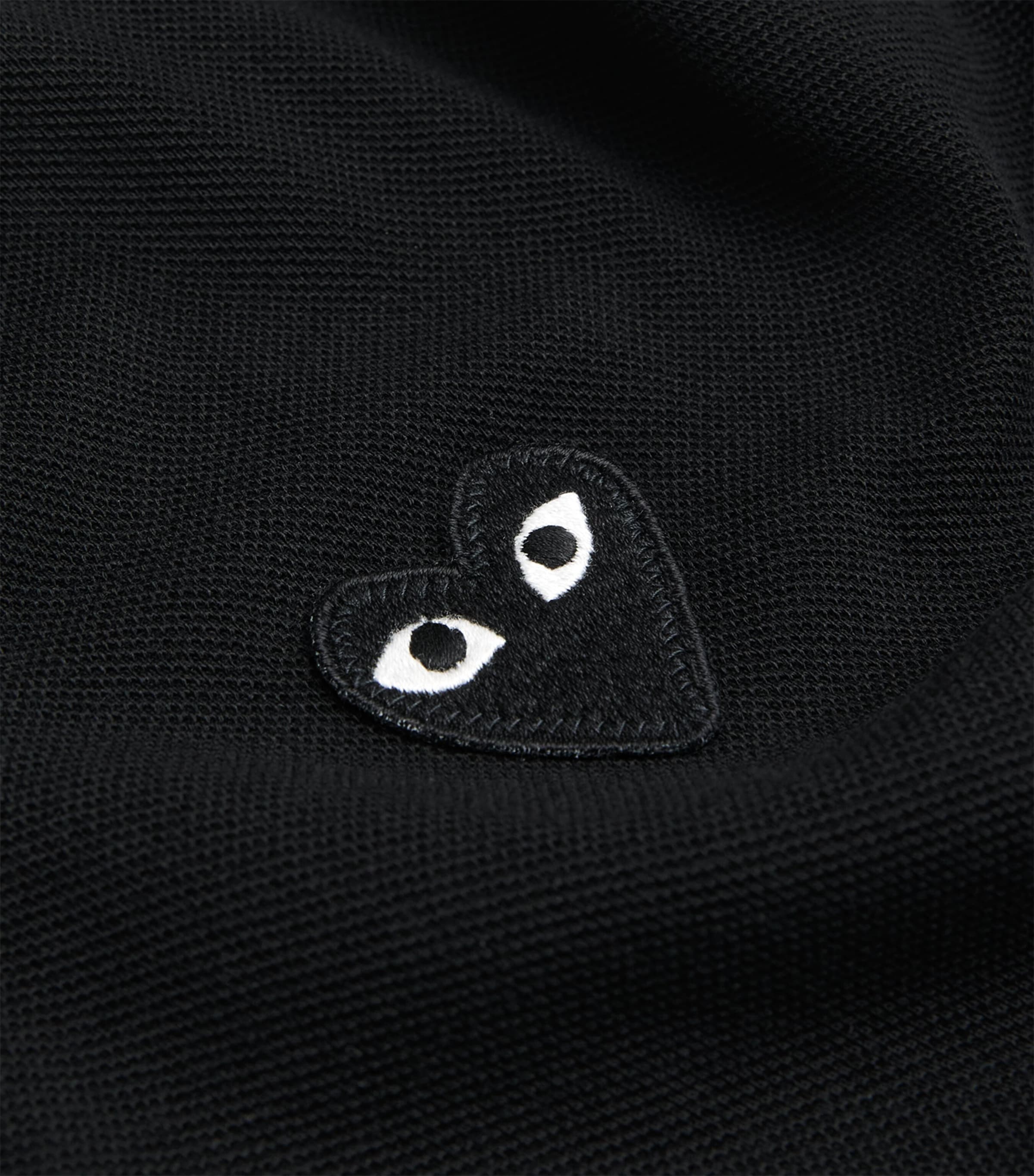 Heart Logo Polo Shirt BLACK Image 5