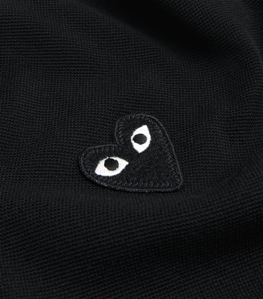 Heart Logo Polo Shirt BLACK Image 5
