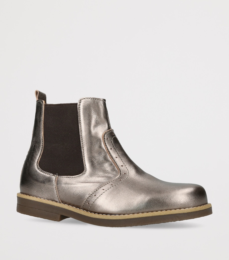 Leather Elo Ankle Boots BRONZE COM Image 3