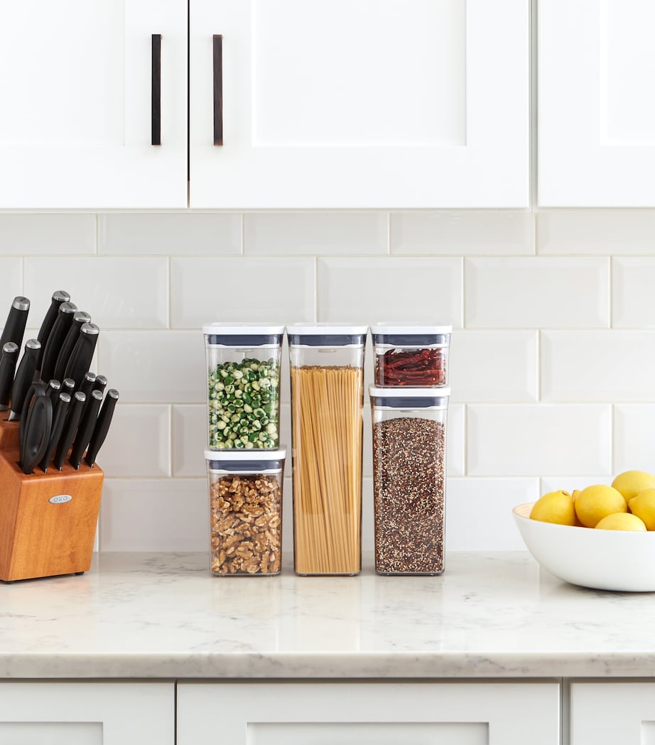 Set of 5 Good Grips POP Containers CLEAR/WHITE Image 6