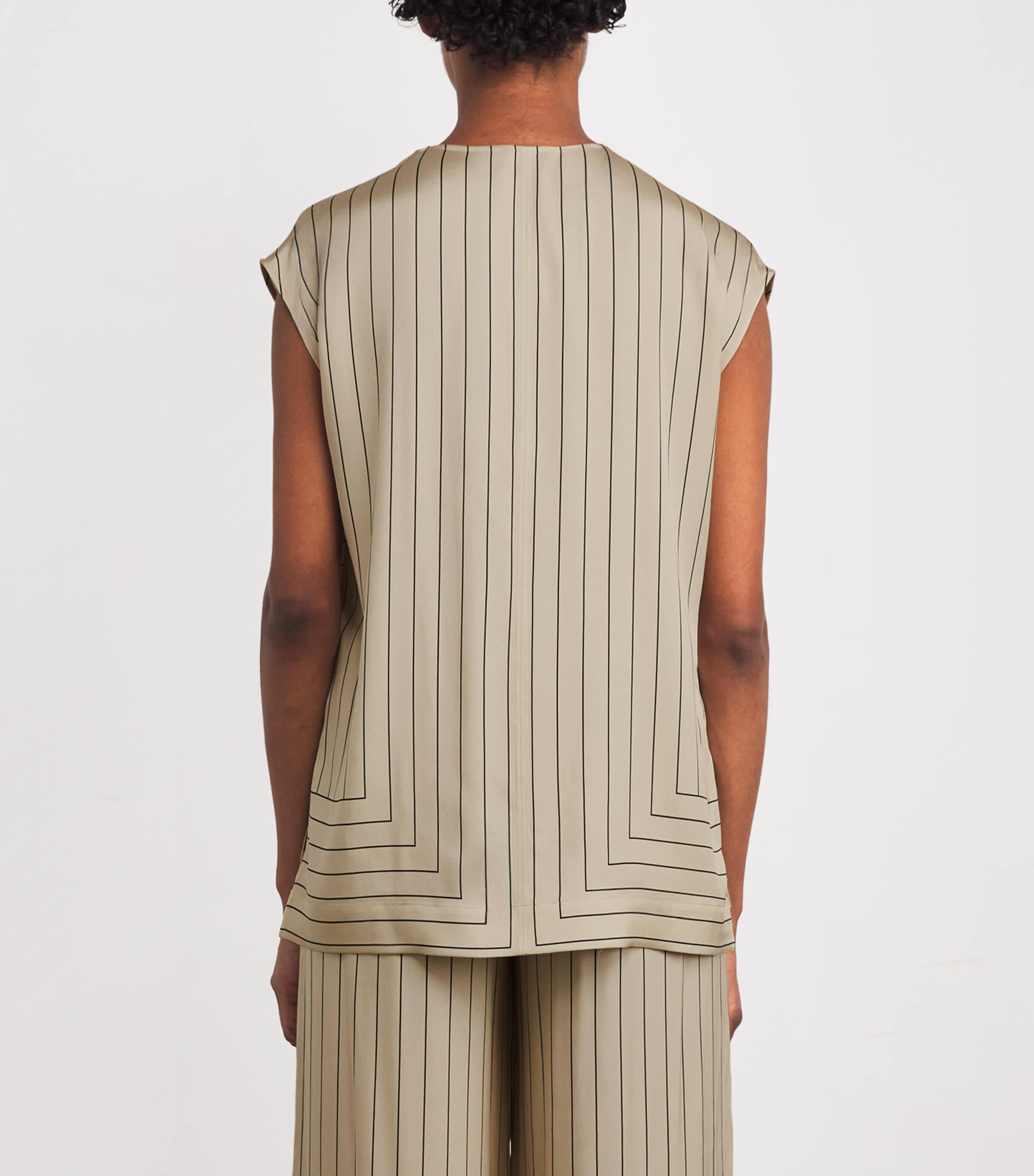 Geometric Print Louison Top AFFOGATO/BLACK Image 4