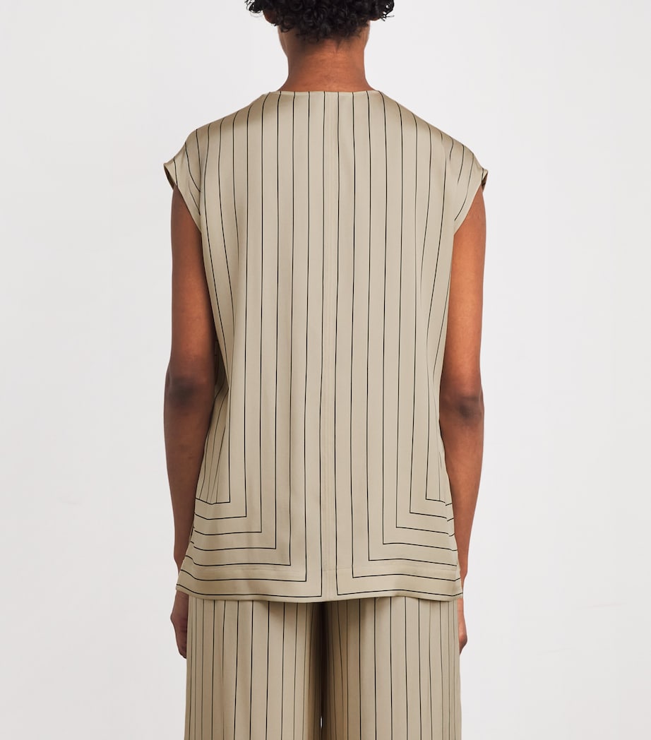 Geometric Print Louison Top AFFOGATO/BLACK Image 4