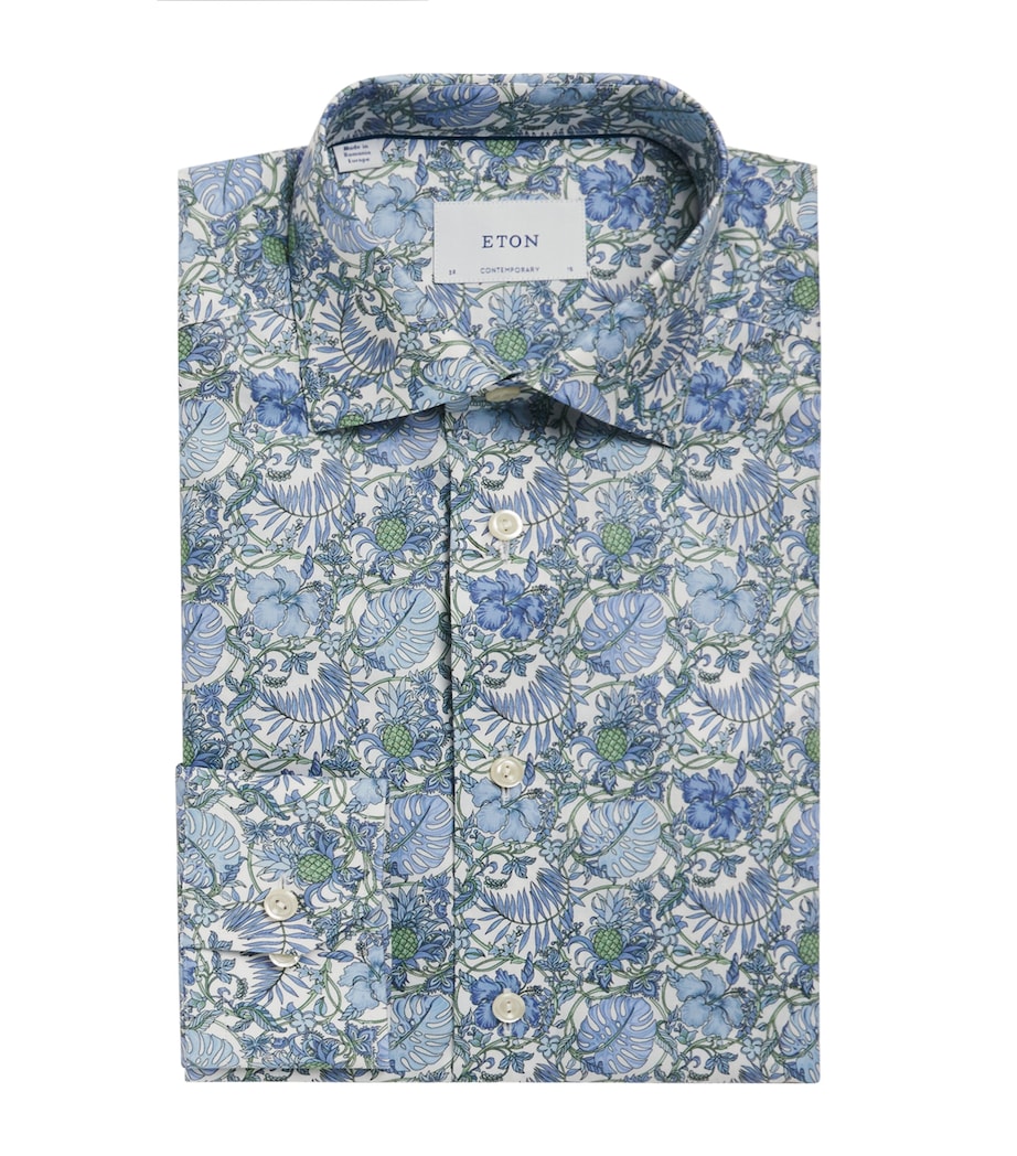 Signature Twill Floral Shirt MID GREEN Image 1