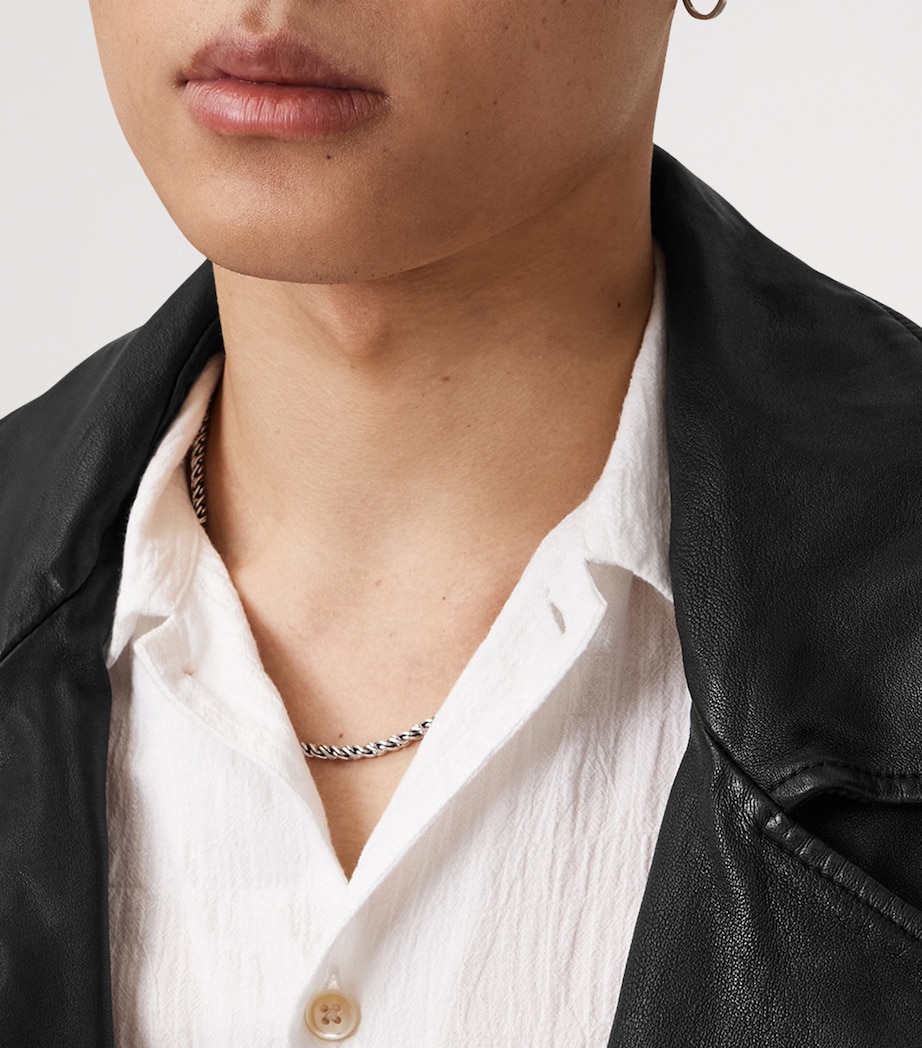 Leather Bradford Biker Jacket BLACK Image 7