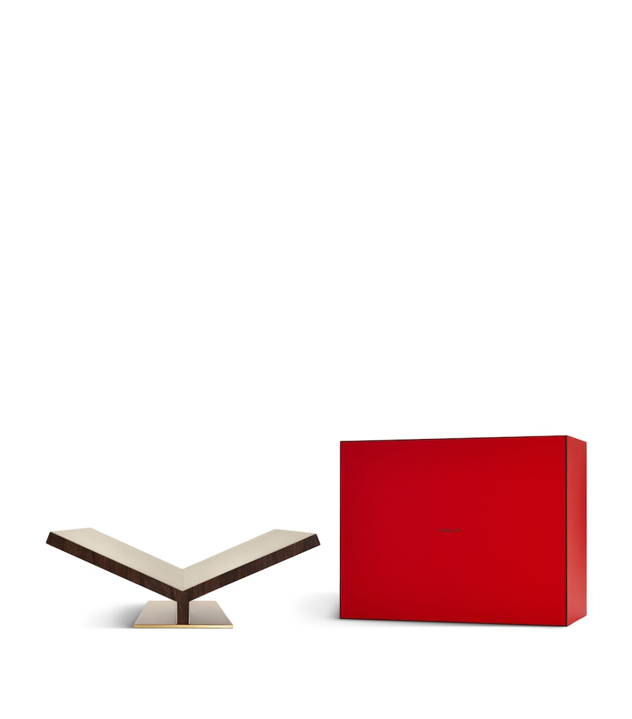 Walnut-Leather Ultimate Collector Bookstand STONE Image 3