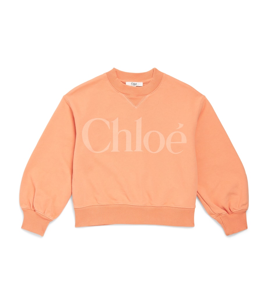 Chloé Kids Cotton Logo Sweatshirt (4-14 Years) Image 1