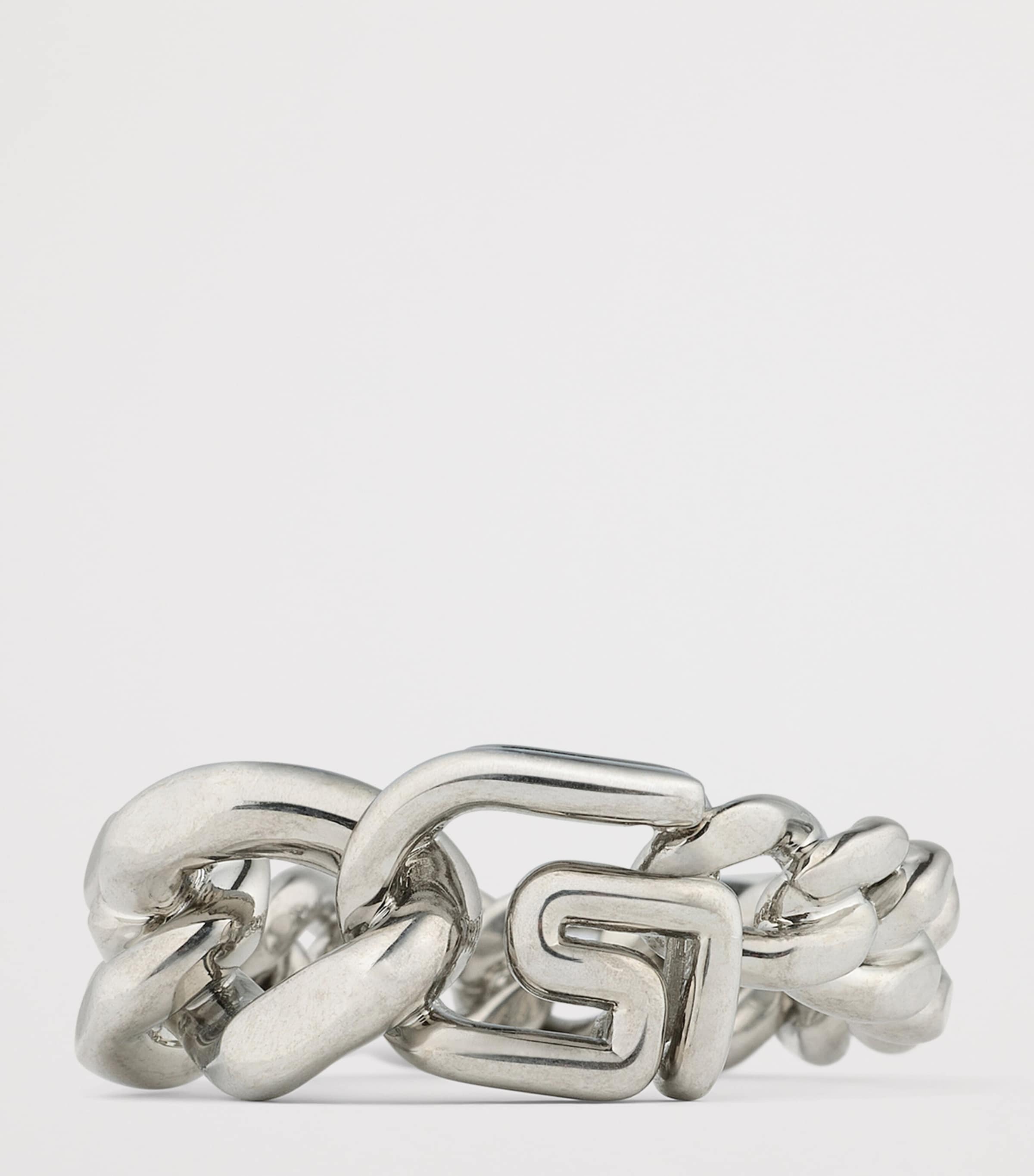 Givenchy Brass Chain G Ring Image 3