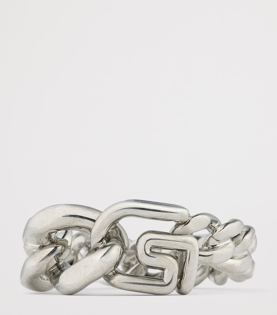 Givenchy Brass Chain G Ring Image 3