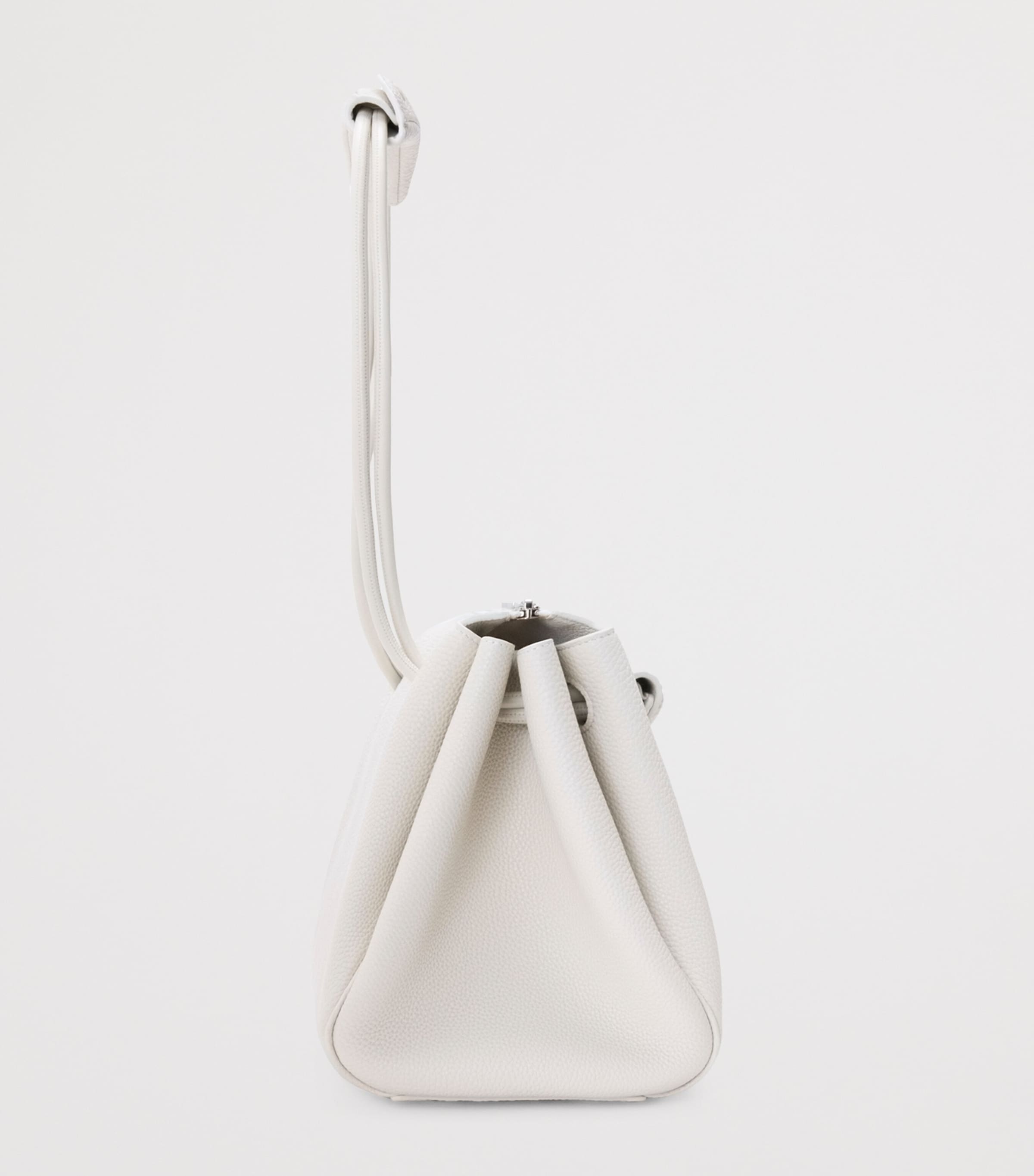 LOEWE Medium Calfskin Madrid Shoulder Bag Soft White Image 4