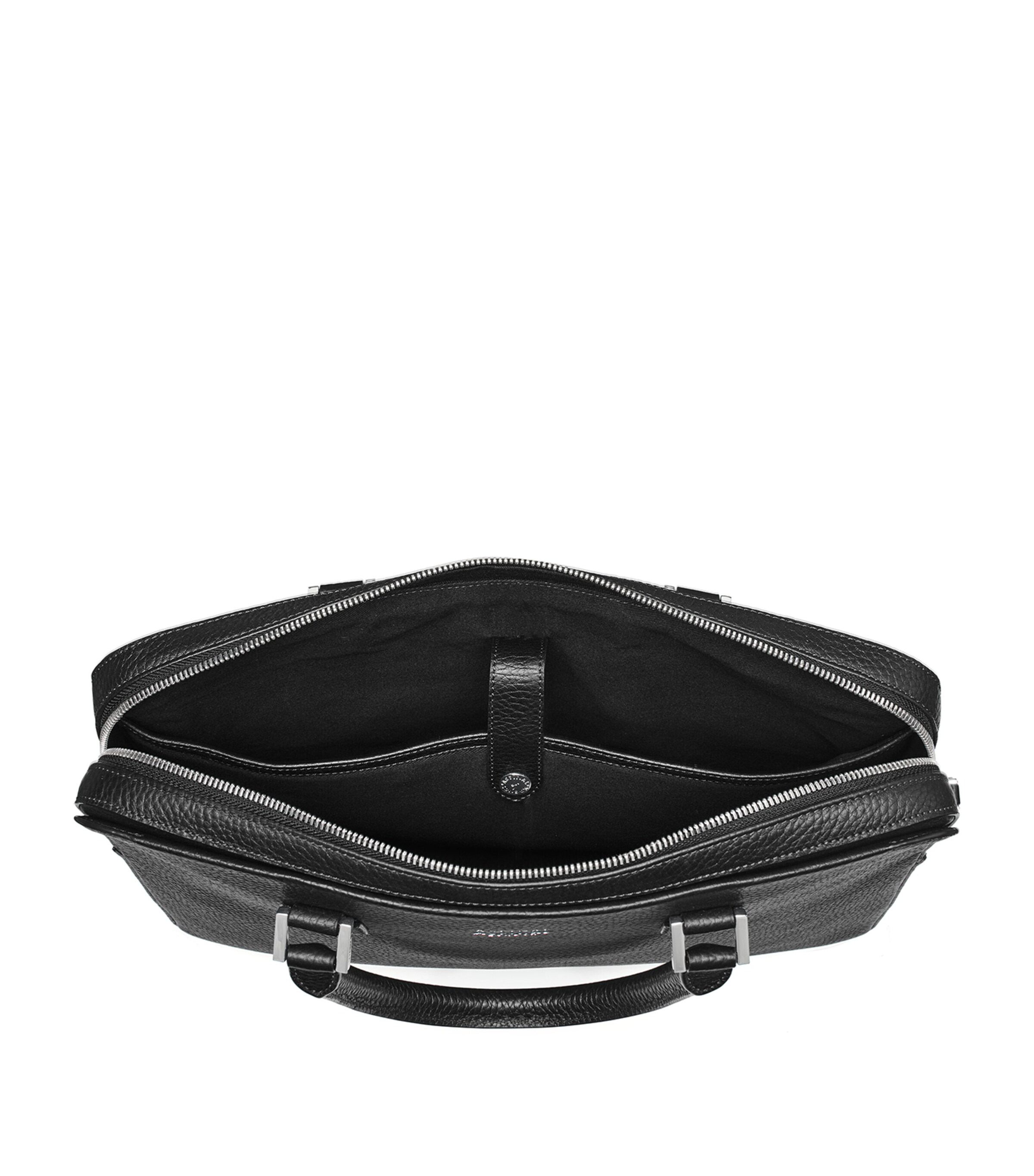 Leather Shield Briefcase BLACK Image 8