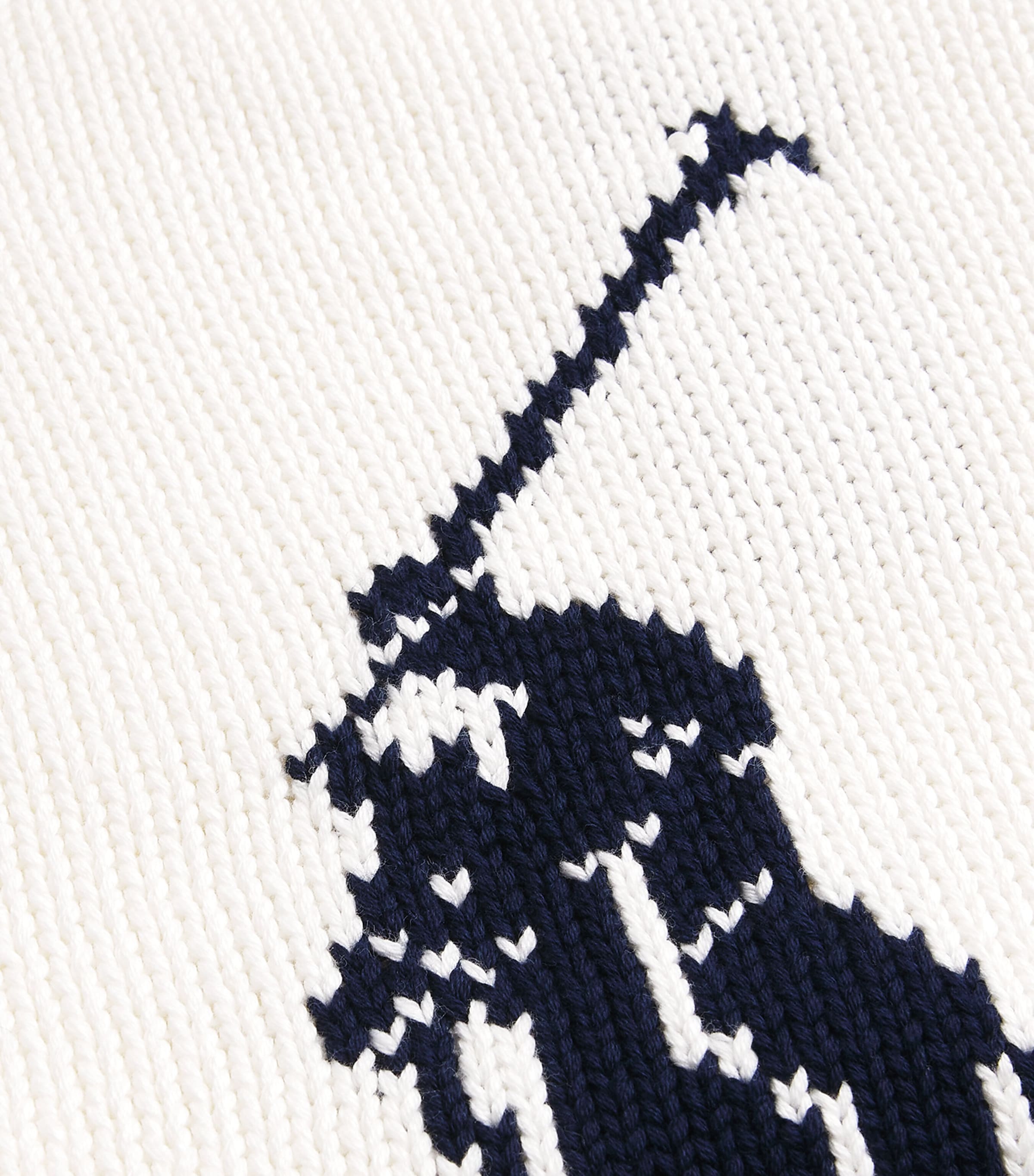 Jacquard Polo Pony Sweater WHITE Image 5