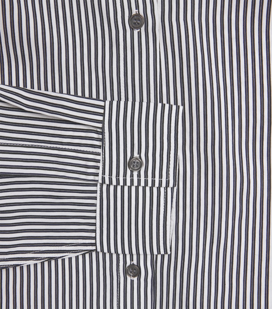 AGOLDE Womens Theo Denim Shirt Solene Stripe Image 6