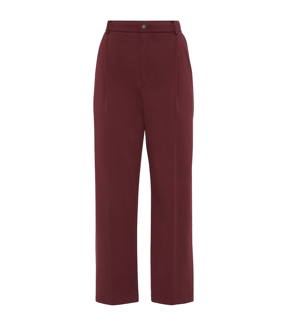 Stretch-Cotton Cropped Trousers C7235 Image 1