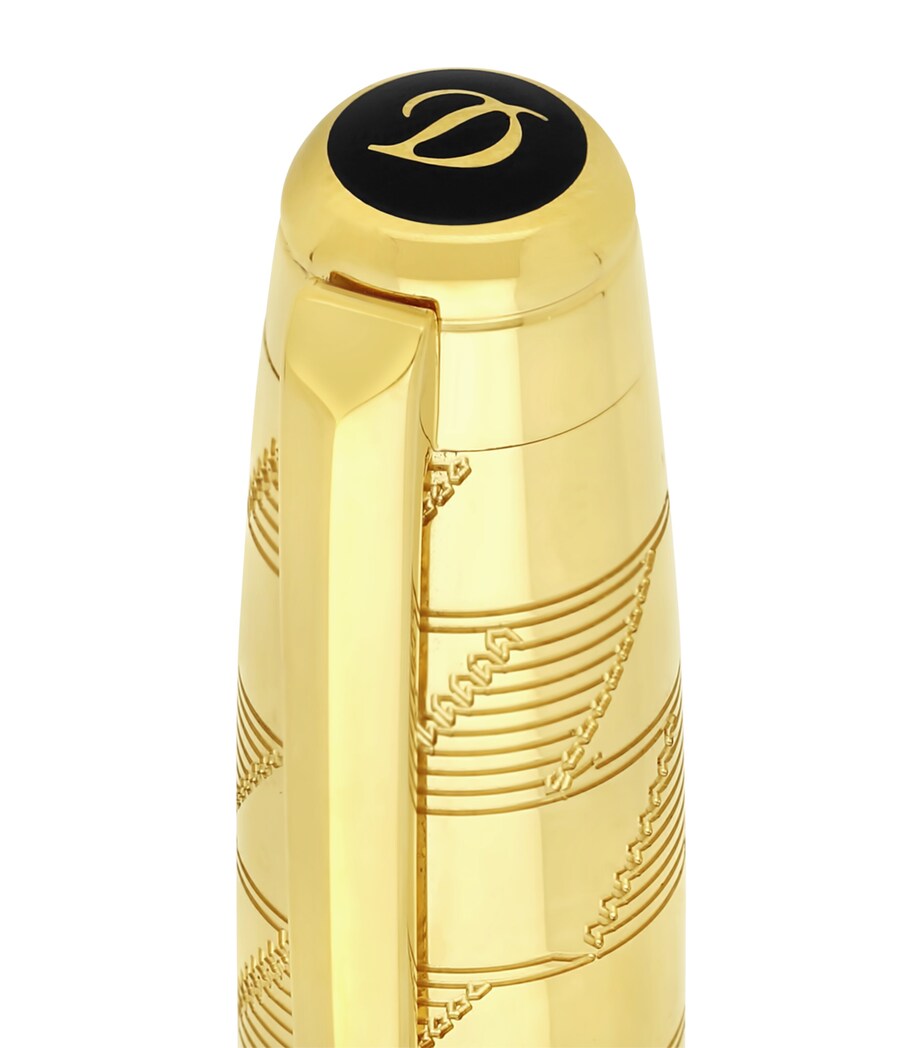 Large Line D Eternity Monogram 1872 Fountain Pen GOLD Image 4