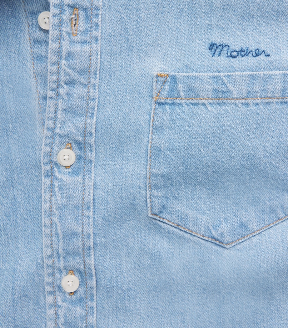 MOTHER Womens Denim Honor Roll Shirt Grand Slam Image 6