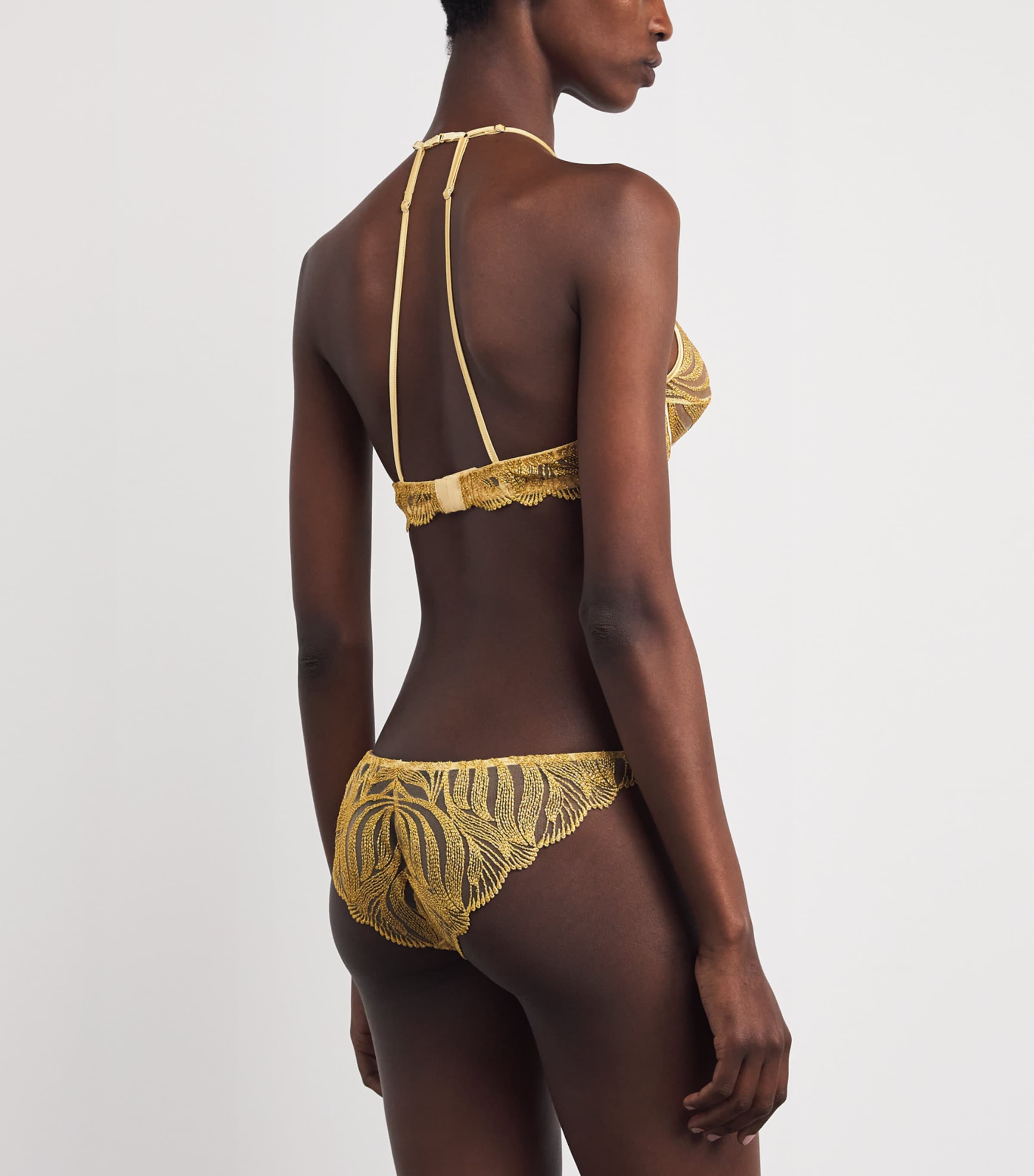 Celeste Plunge Bra GOLD Image 3