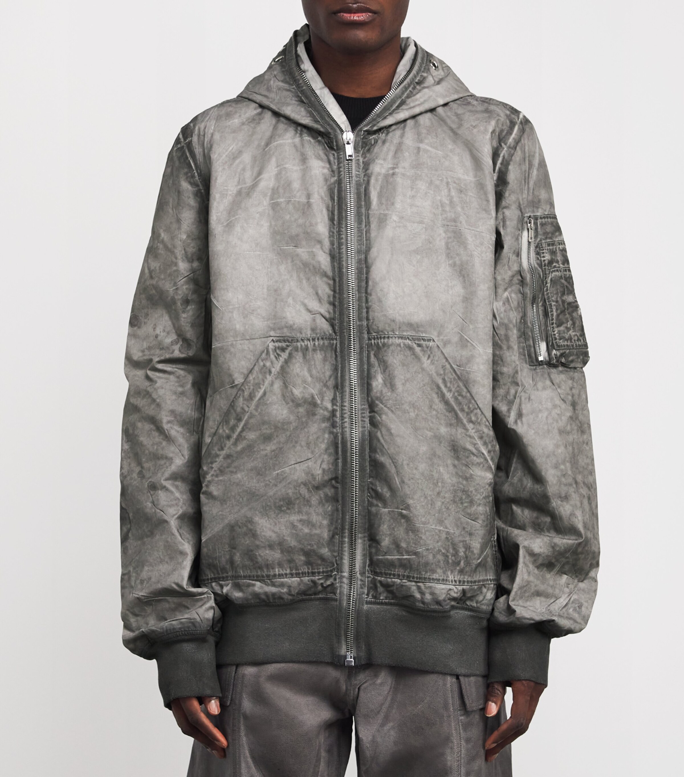 Rick Owens DRKSHDW Cotton Gimp Flight Bomber Jacket | Harrods AE Rick Owens DRKSHDW Cotton Gimp Flight Bomber Jacket | Harrods AE