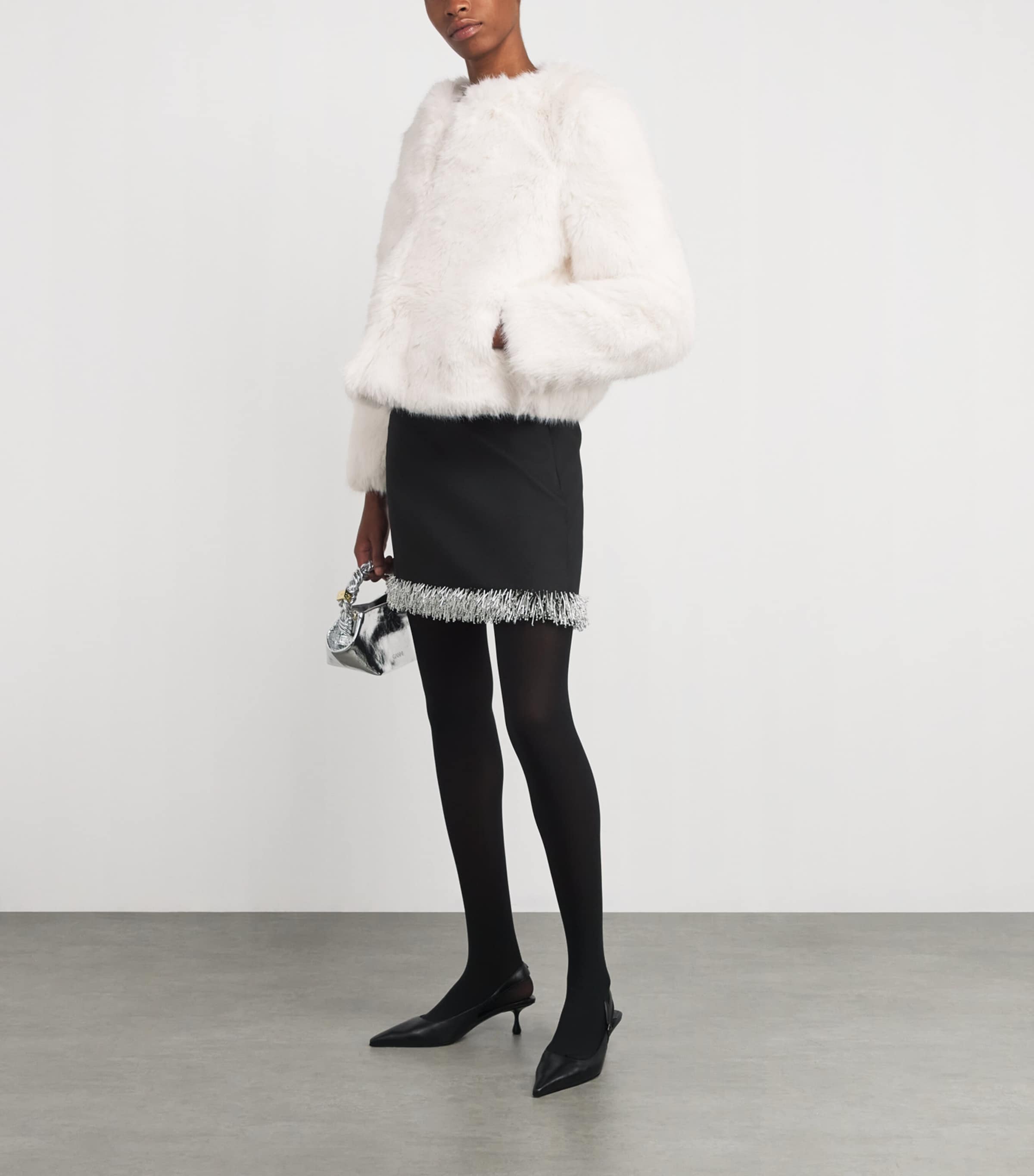 Faux Fur Jacket IVORY Image 2