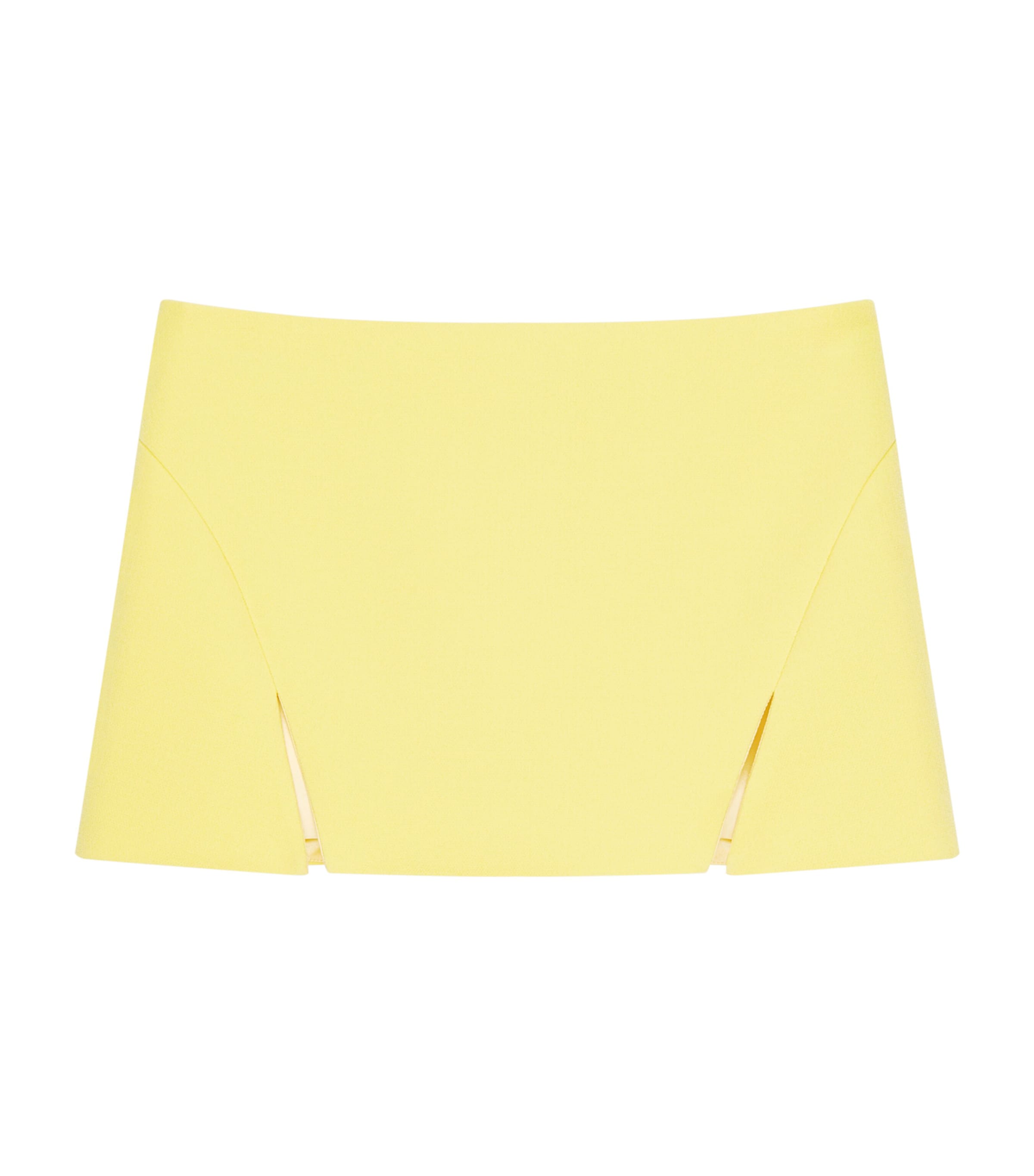 Wool-Blend Mini Skirt ACID YELLOW Image 1