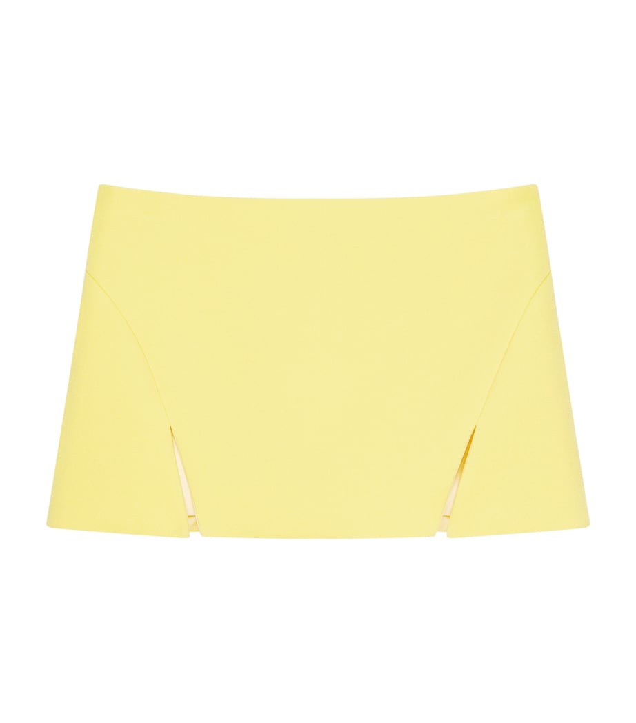 Wool-Blend Mini Skirt ACID YELLOW Image 1