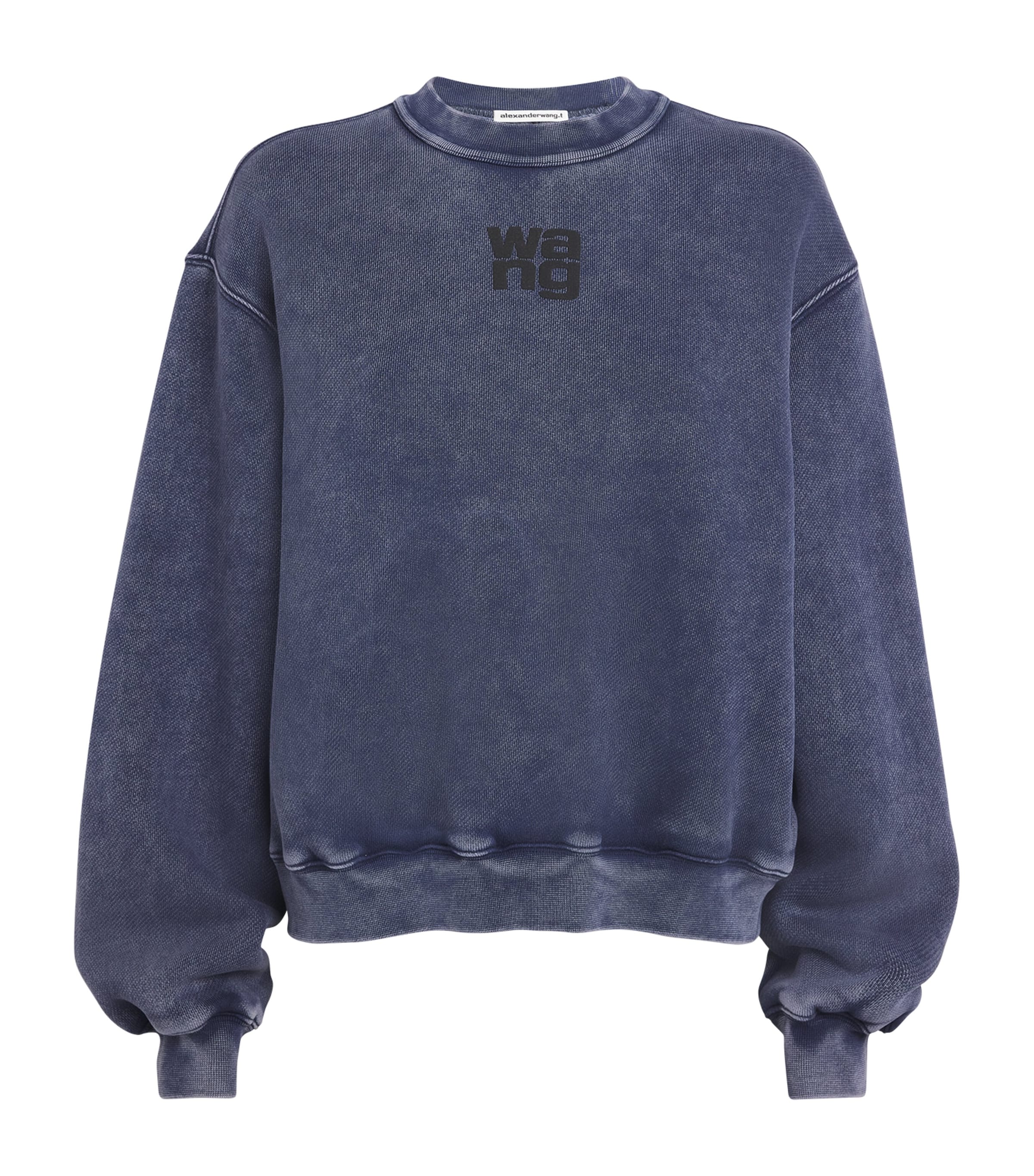 Alexander Wang Maglie Acid Black Ice In Black
