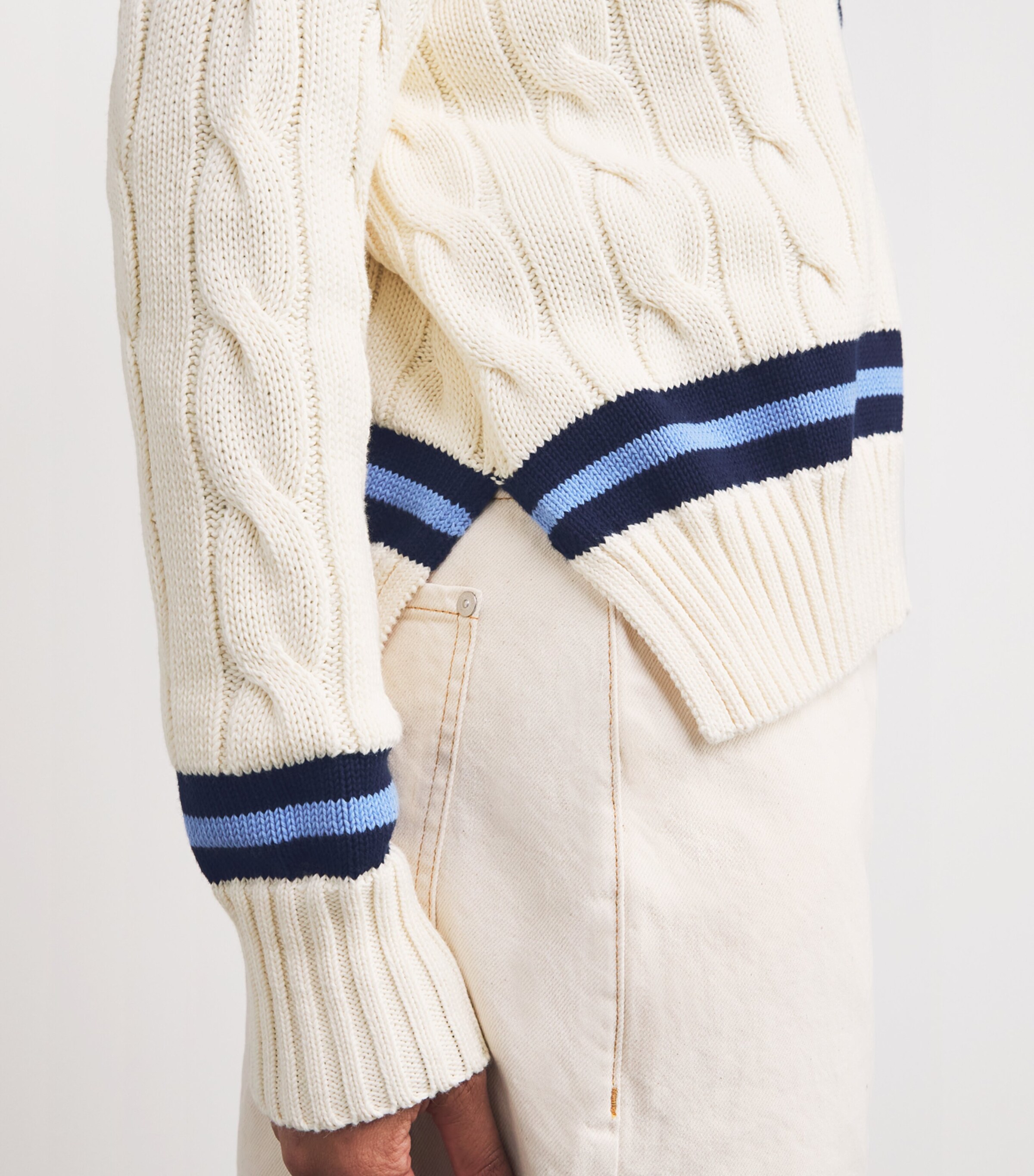 Cable-Knit Cricket Sweater NATURAL Image 6