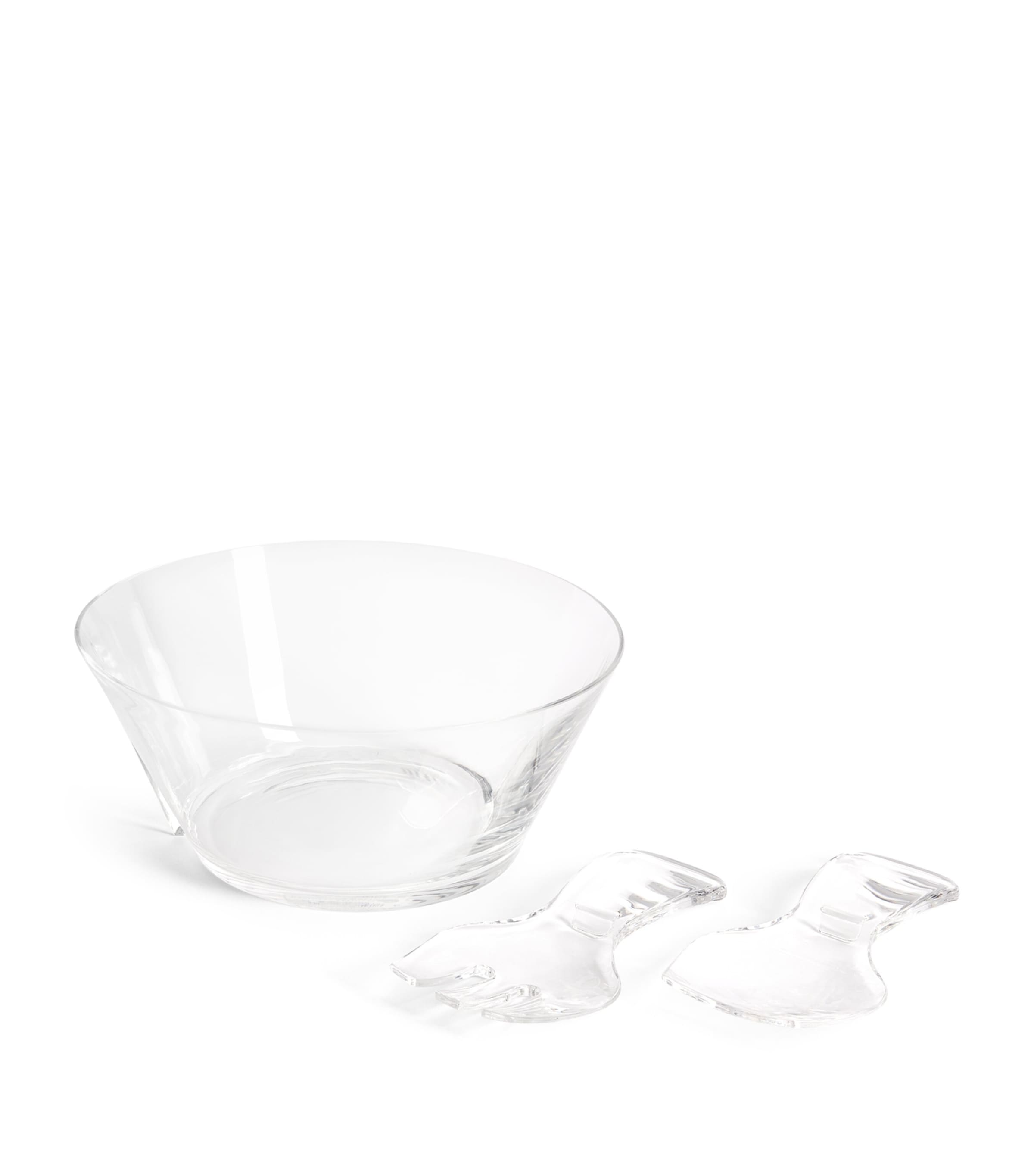 Mario Luca Giusti Fulmine Salad Bowl With Servers In Transparent