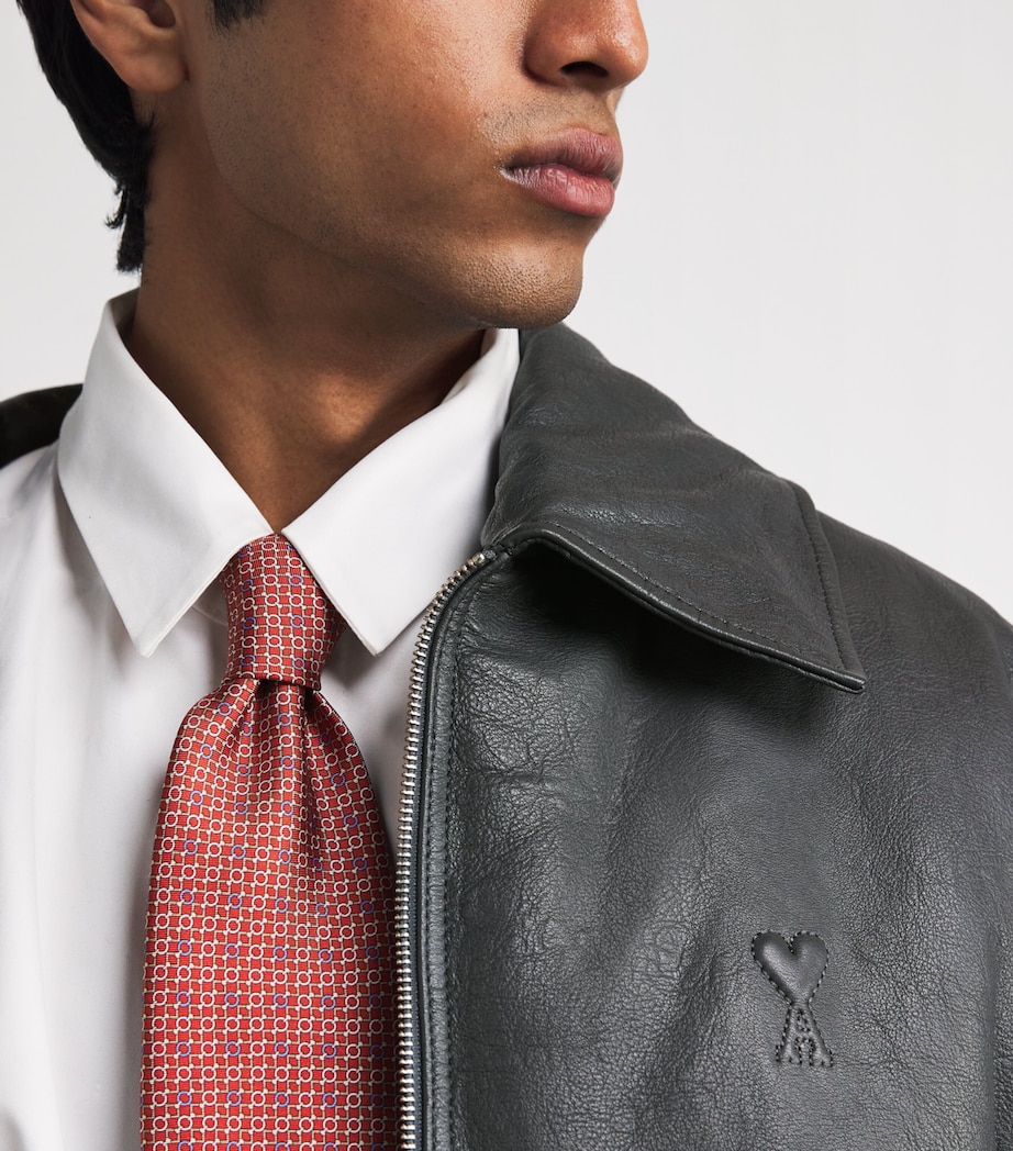 Lambskin Bomber Jacket 020 - ANTHRACITE Image 6