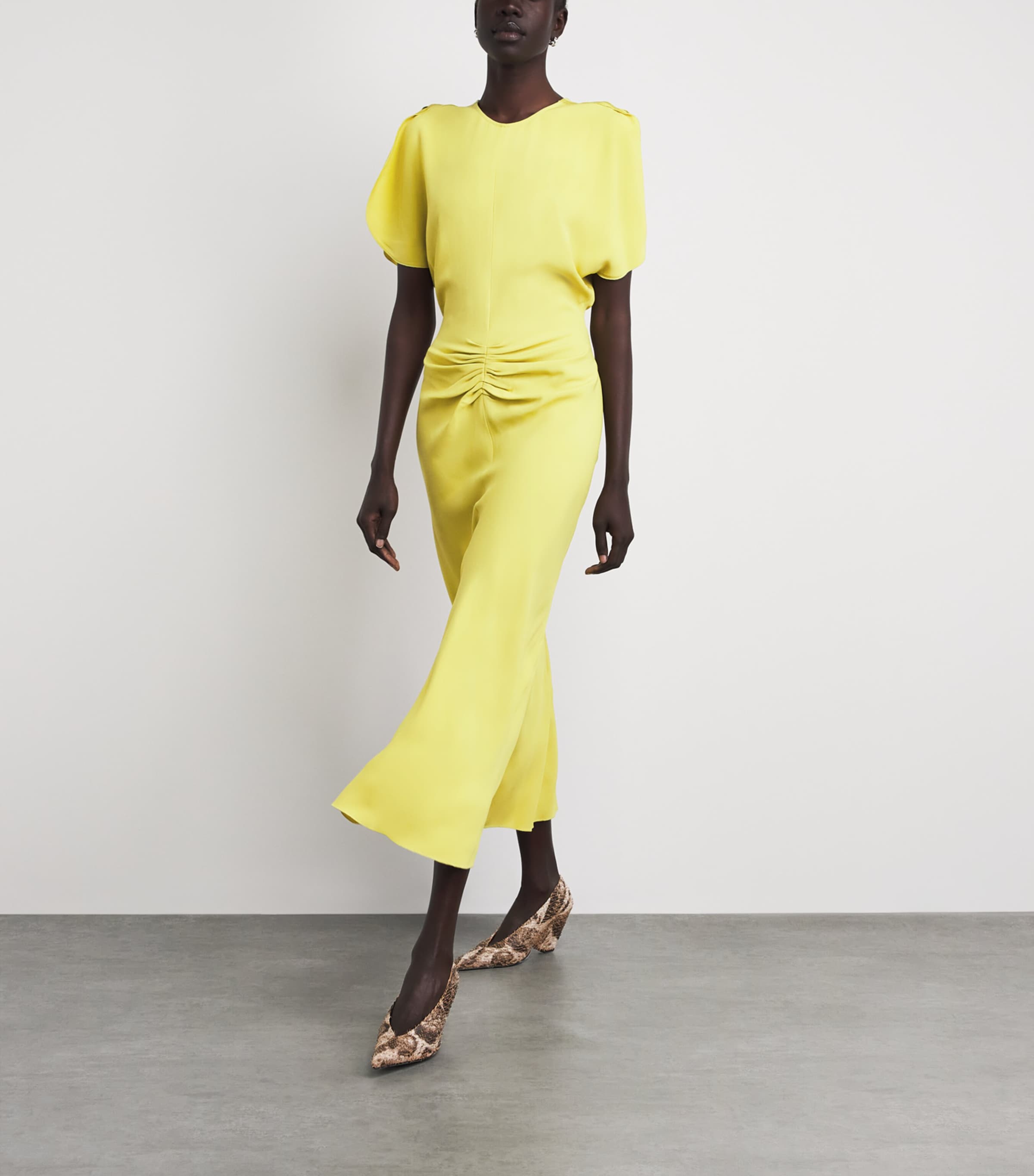 victoria beckham cady midi dress Dolman Long-Sleeve Cady Midi Dress