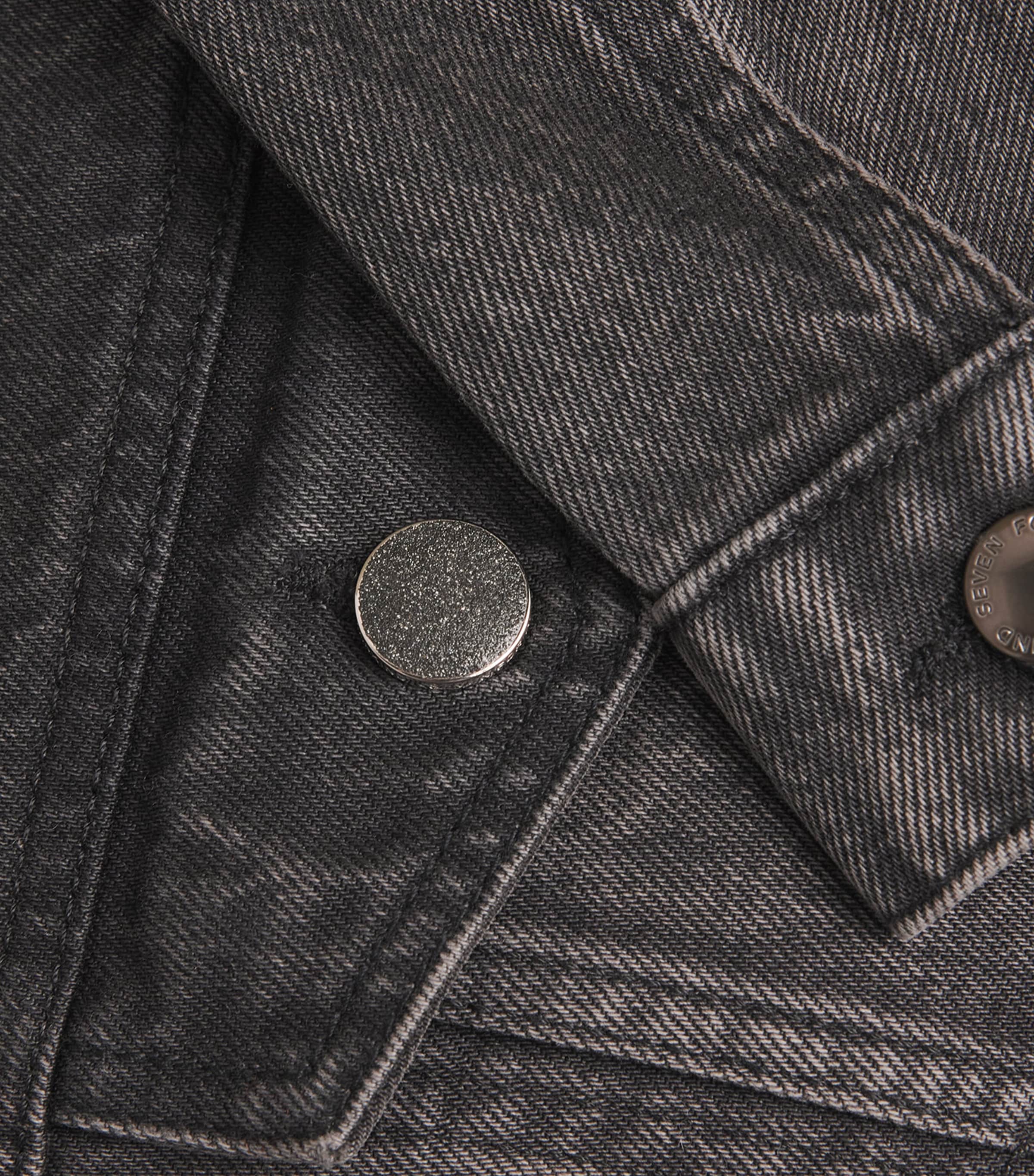 Denim Trucker Jacket BLACK Image 5