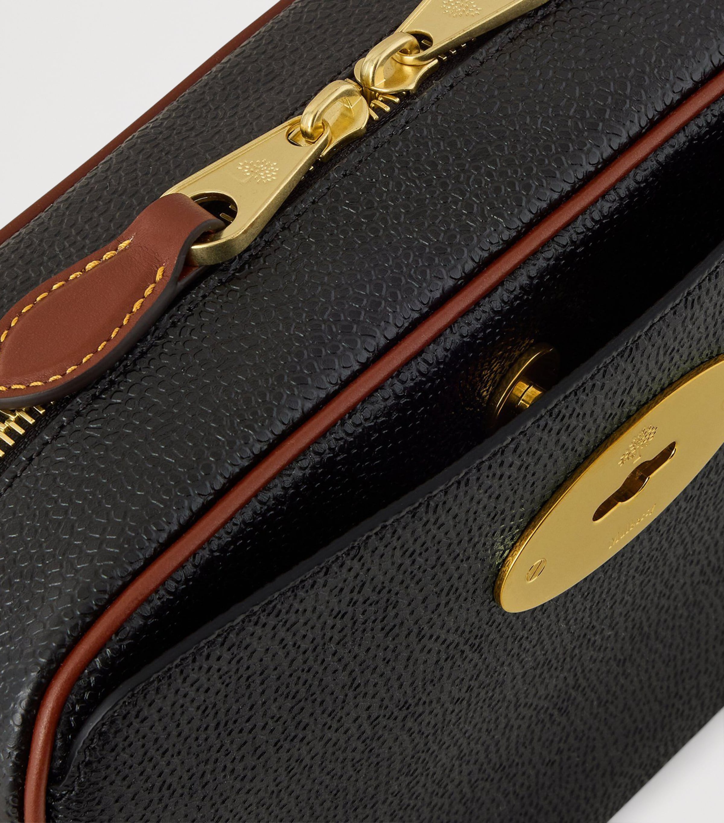 Mulberry Darley Camera Bag Black Cognac Image 6