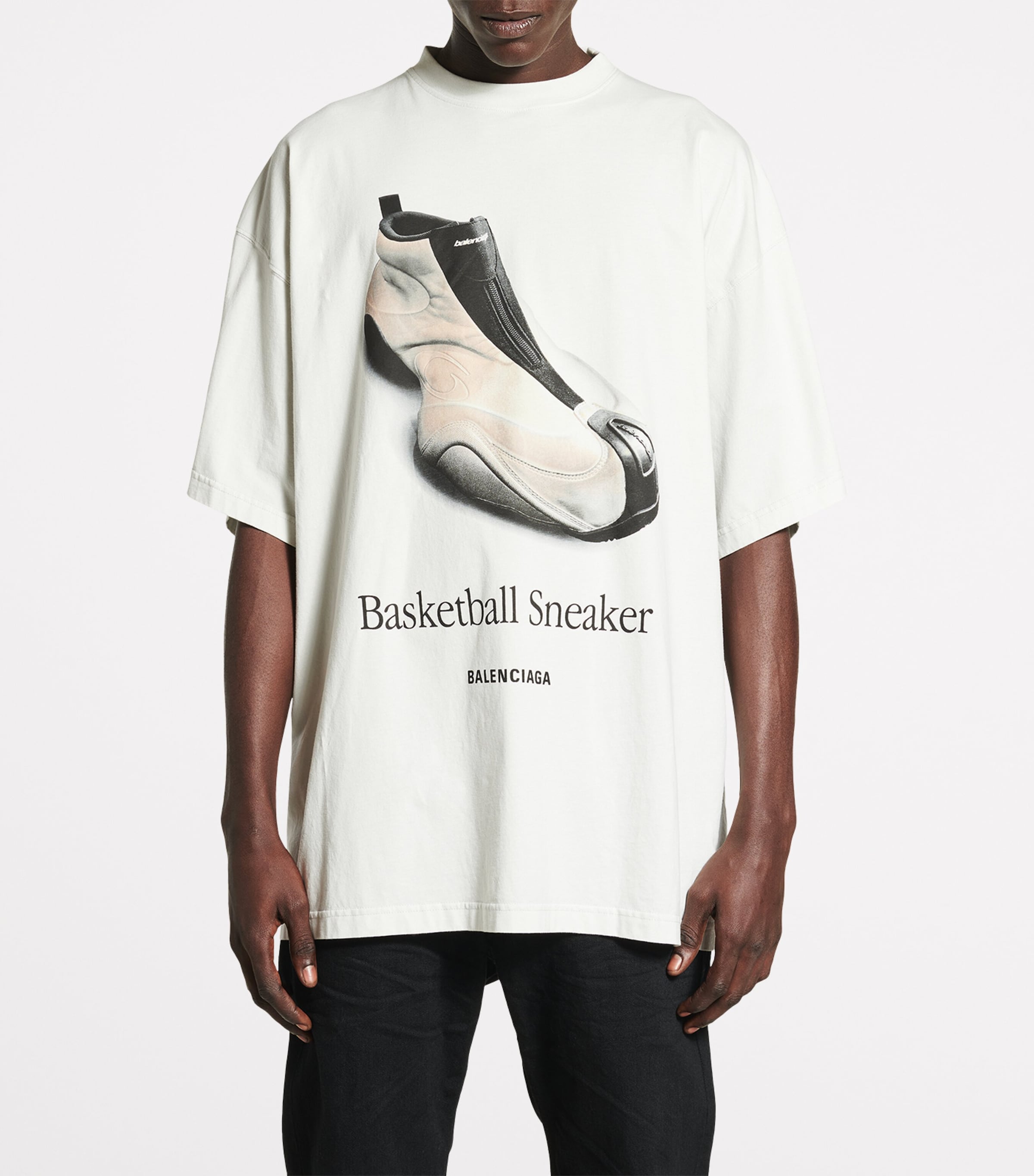 Balenciaga Cotton Basketball Sneakers T-Shirt | Harrods UK